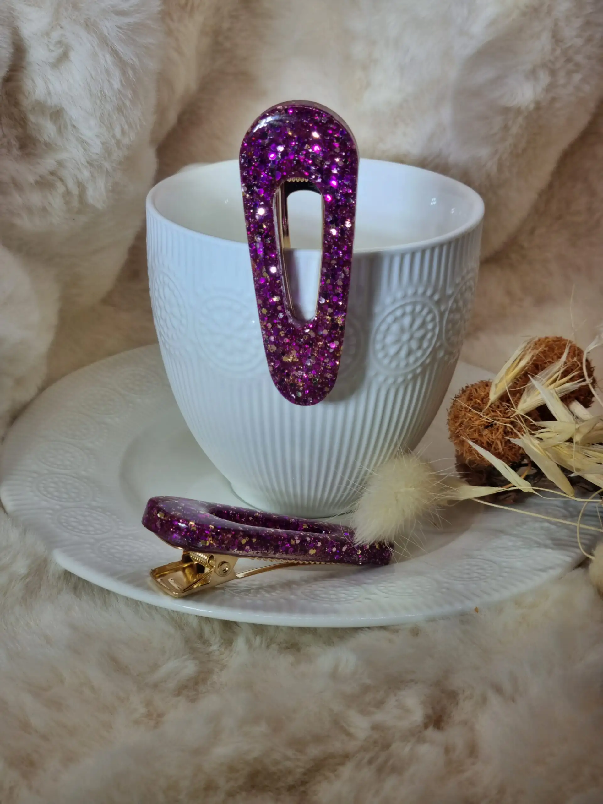 ✨ Barrette Cheveux Triangle Arrondie