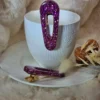 Barrette Cheveux Triangle Arrondie – Fantaisie et Paillettes pour un Style Unique