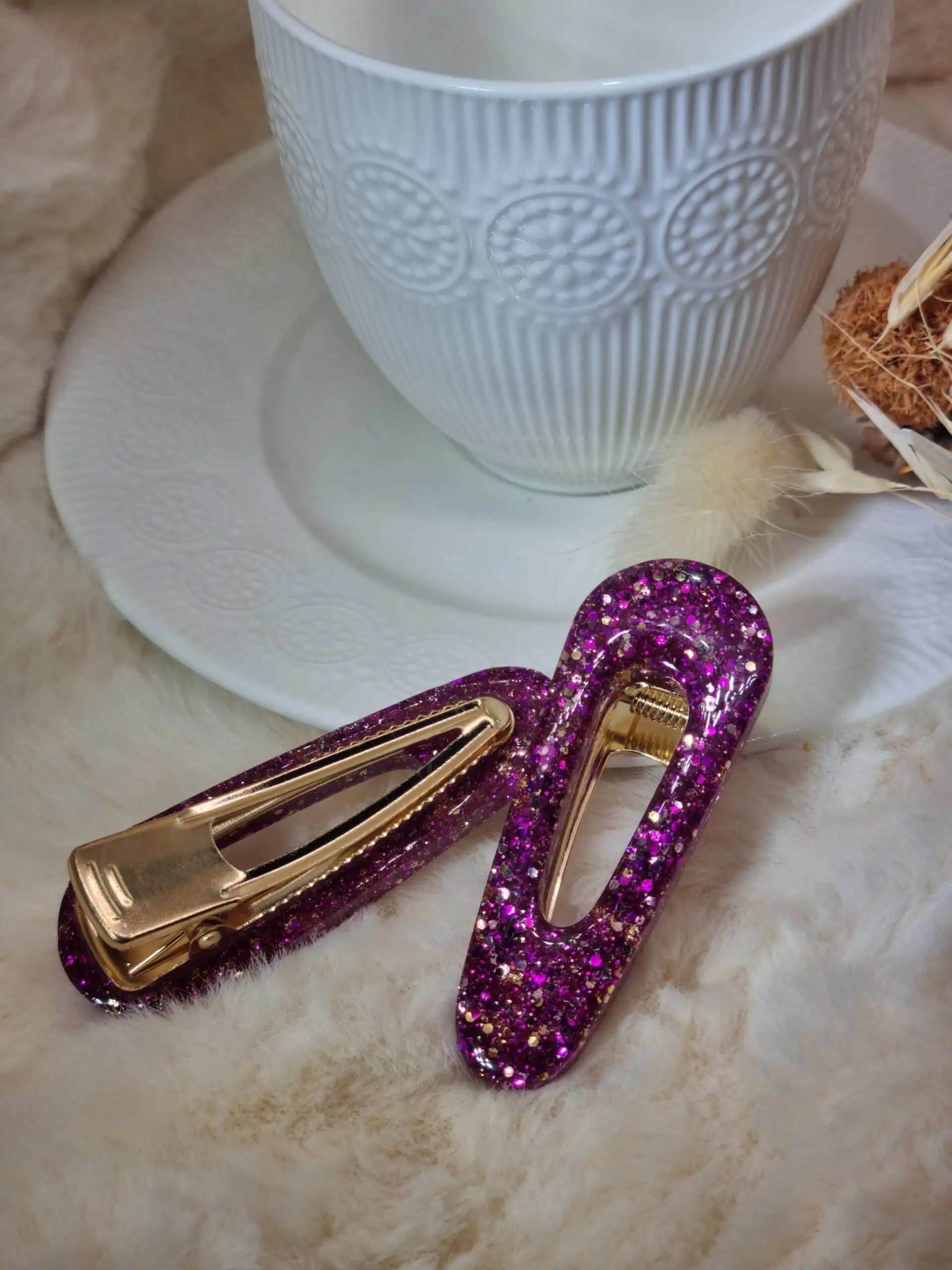 ✨ Barrette Cheveux Triangle Arrondie – Image 2