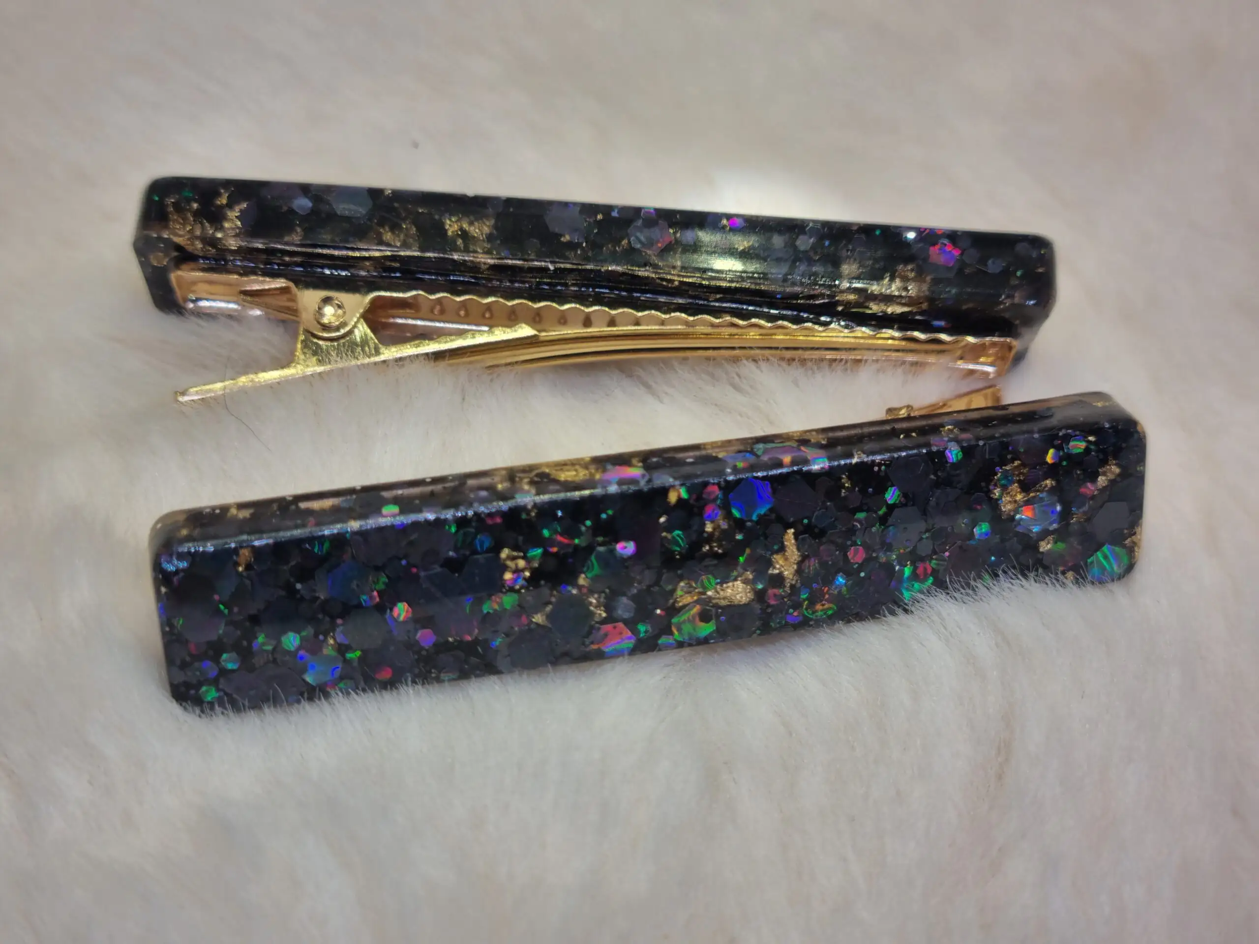 Barrette Cheveux Rectangle en Résine – Style, Couleurs & Éclat ✨