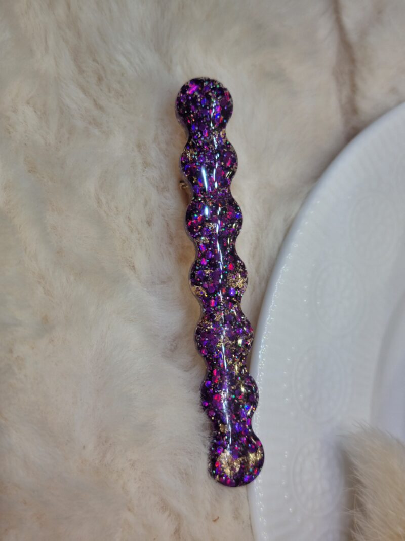 🌊 Barrette à Cheveux "Vagues" – Fantaisie et Couleurs 🌈 – Image 3