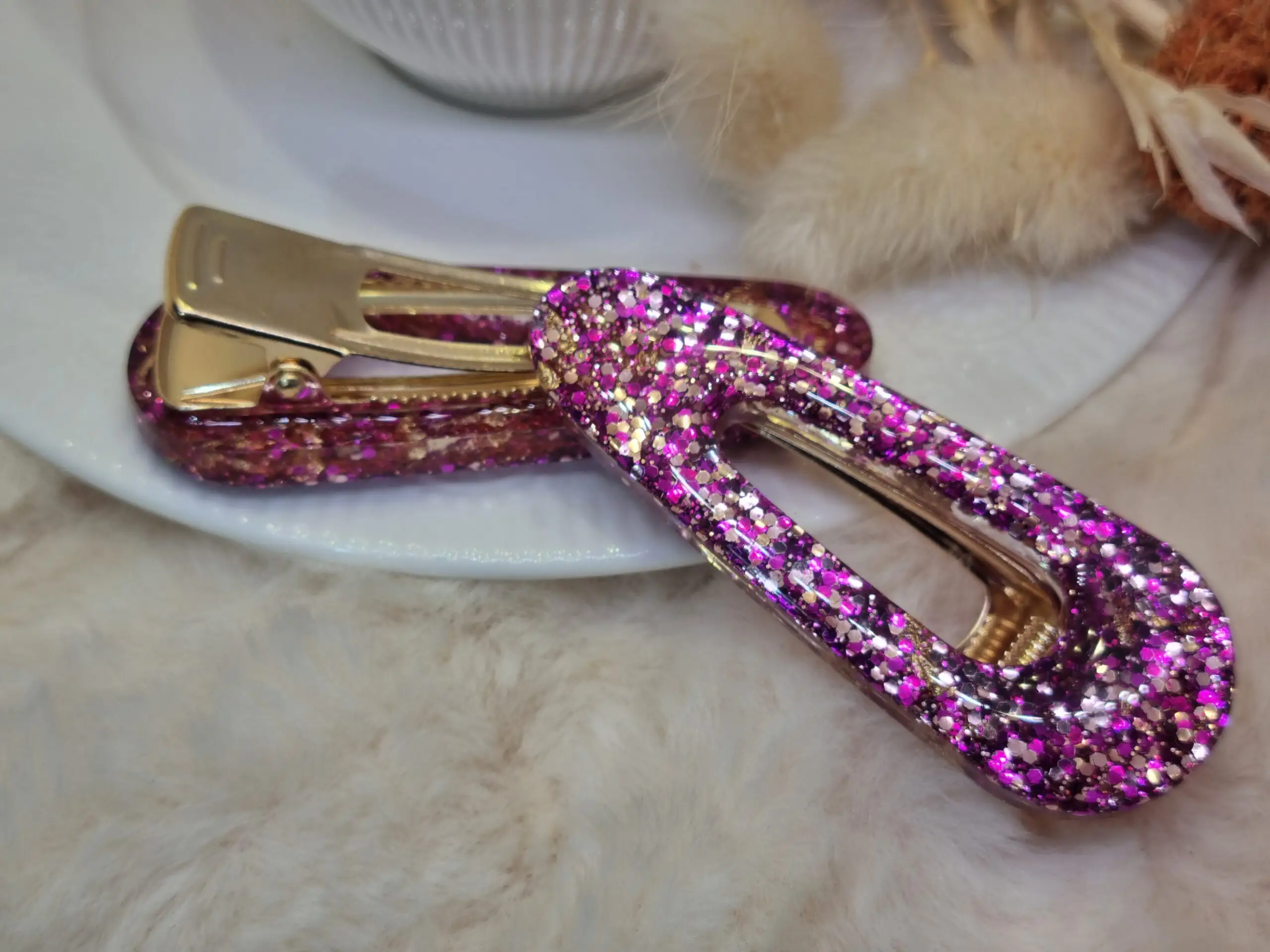 ✨ Barrette Cheveux Triangle Arrondie – Image 3