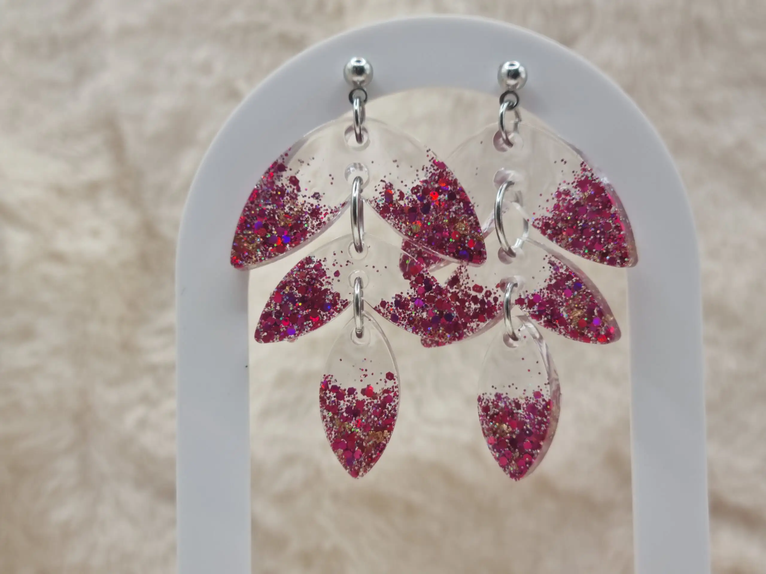 💫 Boucles d’oreilles pendantes articulées – L'élégance en mouvement ! 💫 – Image 4