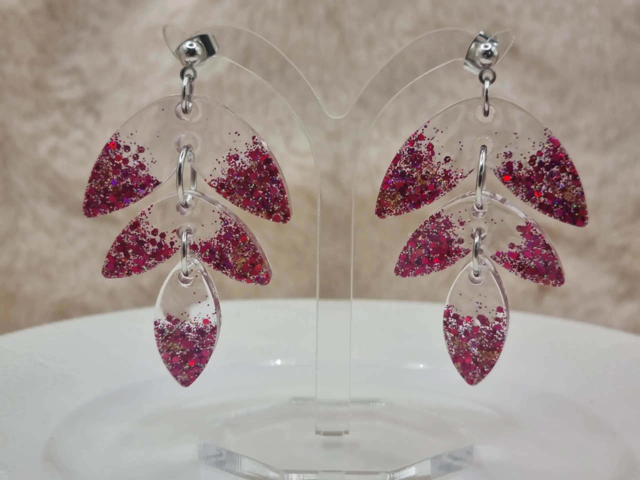 💫 Boucles d’oreilles pendantes articulées – L'élégance en mouvement ! 💫 – Image 7