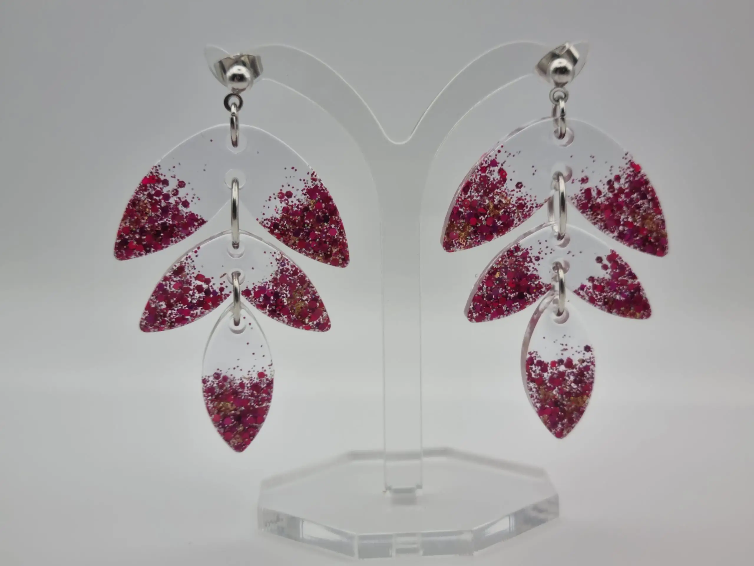 💫 Boucles d’oreilles pendantes articulées – L'élégance en mouvement ! 💫 – Image 3