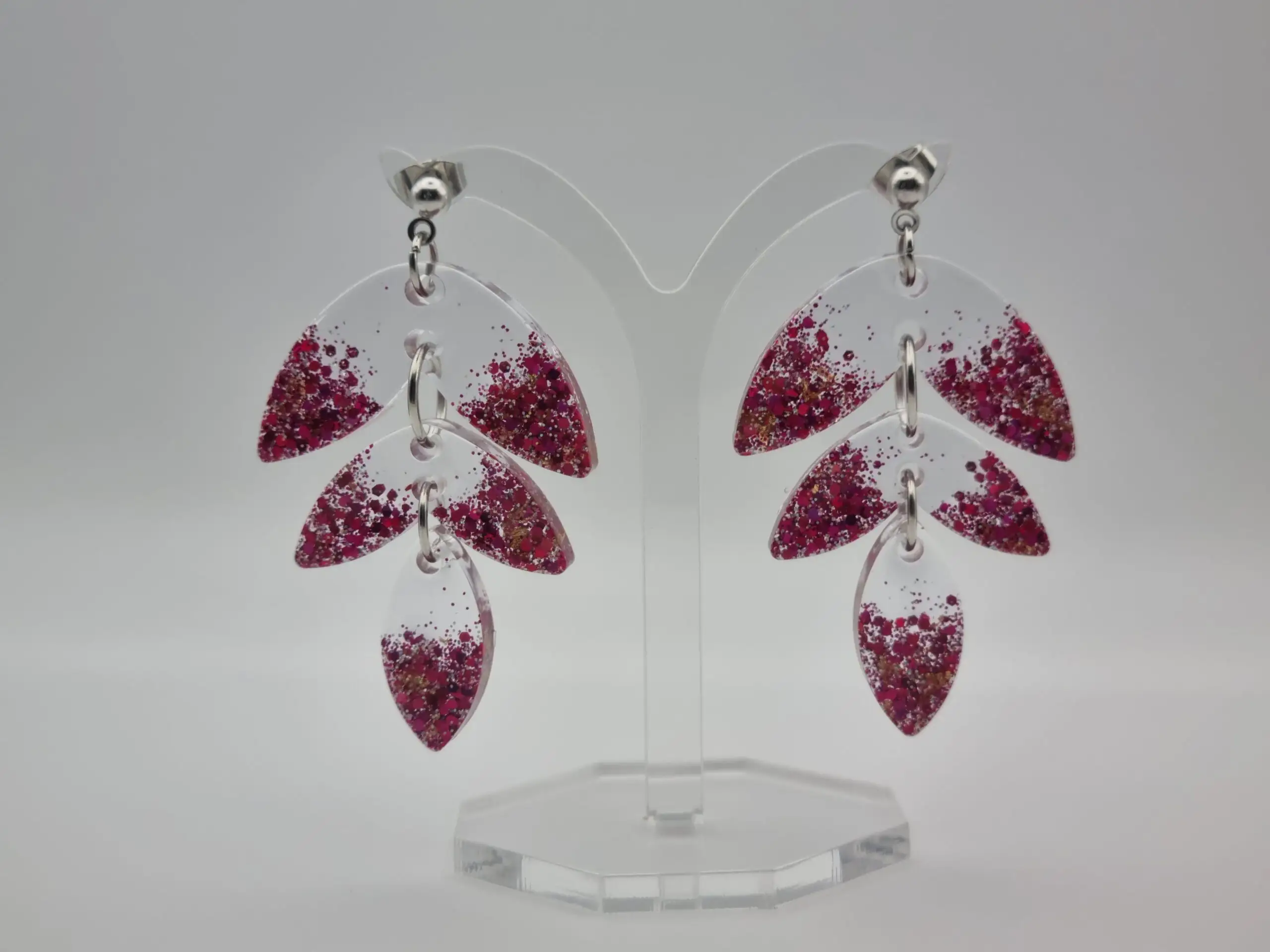 💫 Boucles d’oreilles pendantes articulées – L'élégance en mouvement ! 💫 – Image 2