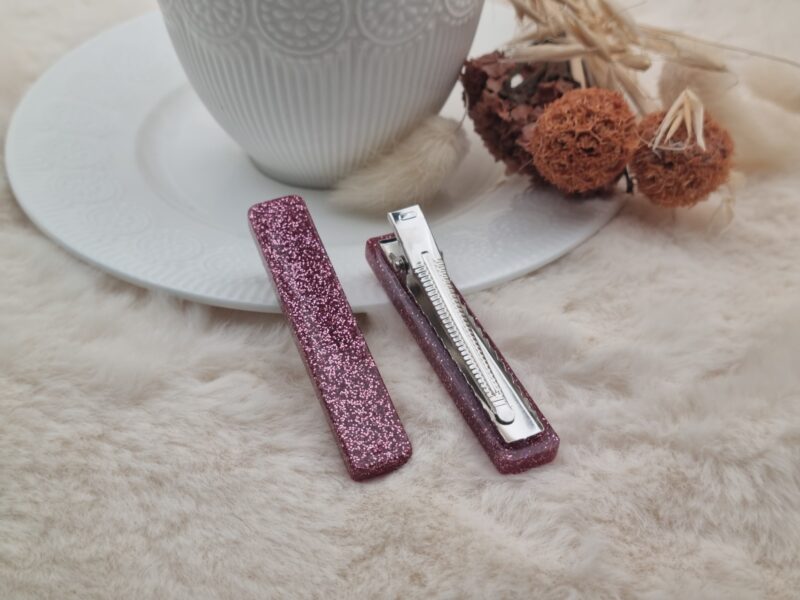 Barrette Cheveux Rectangle en Résine – Style, Couleurs & Éclat ✨ – Image 2