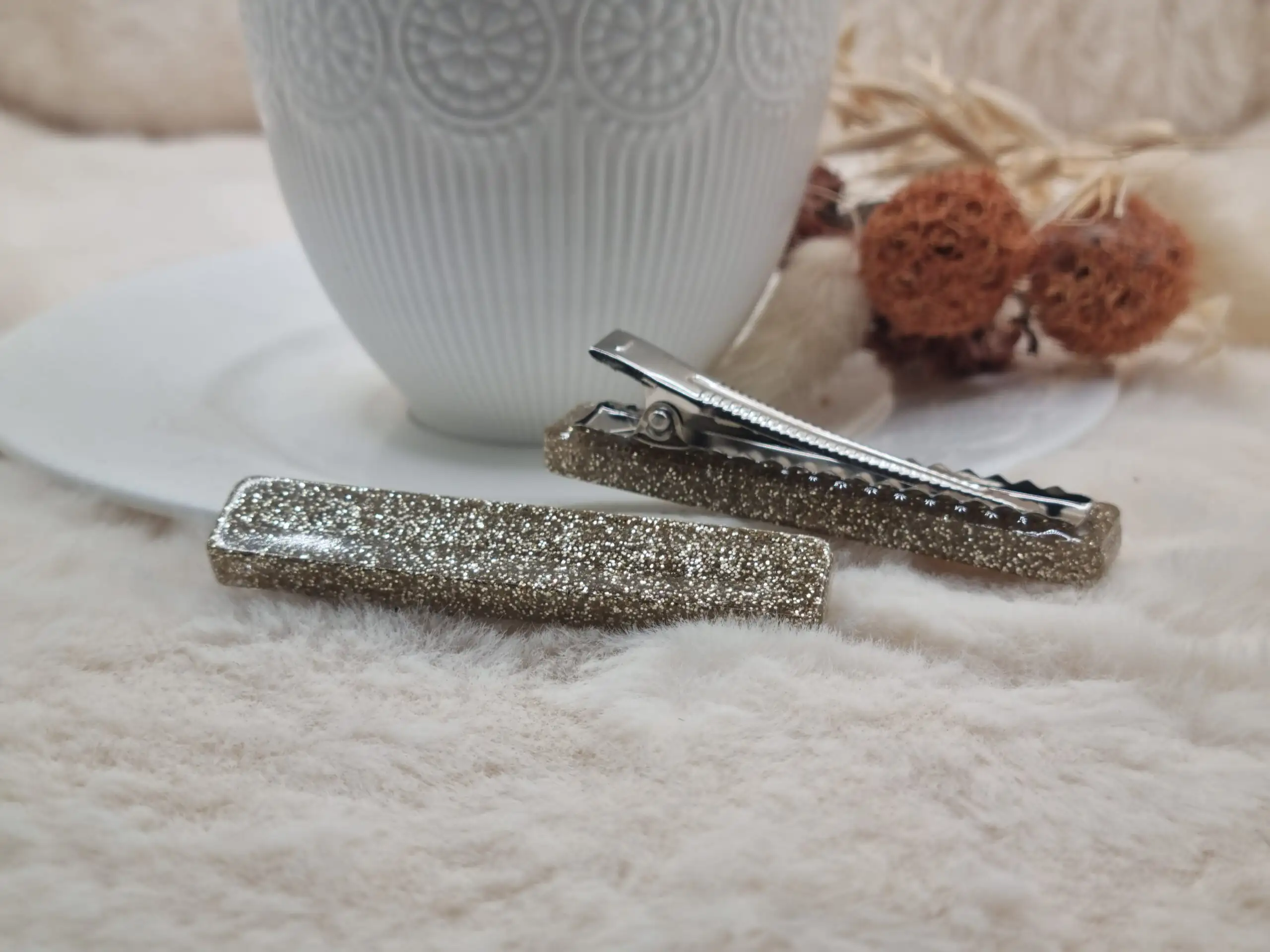 Barrette Cheveux Rectangle en Résine – Style, Couleurs & Éclat ✨ – Image 2