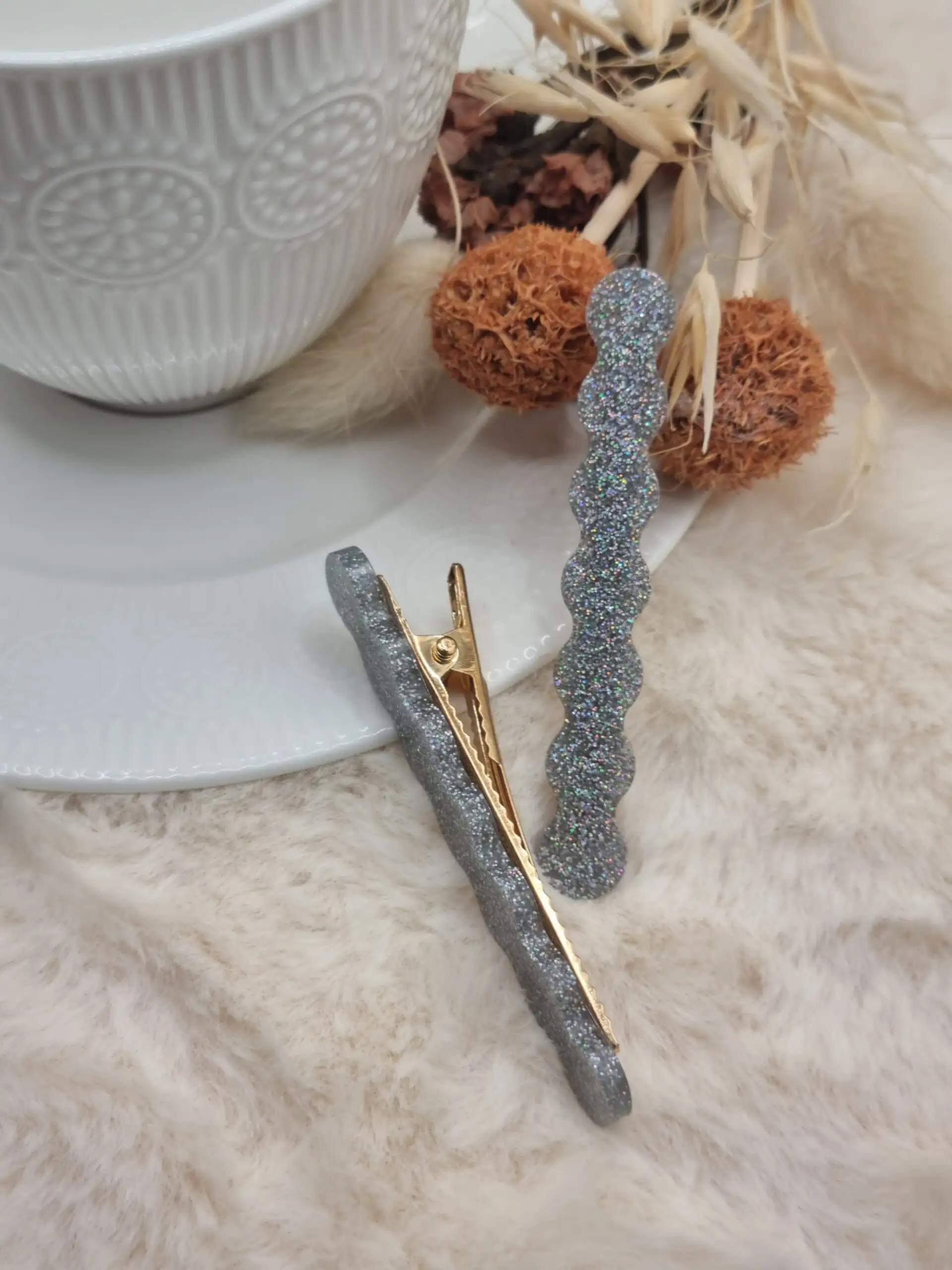 🌊 Barrette à Cheveux "Vagues" – Fantaisie et Couleurs 🌈 – Image 2
