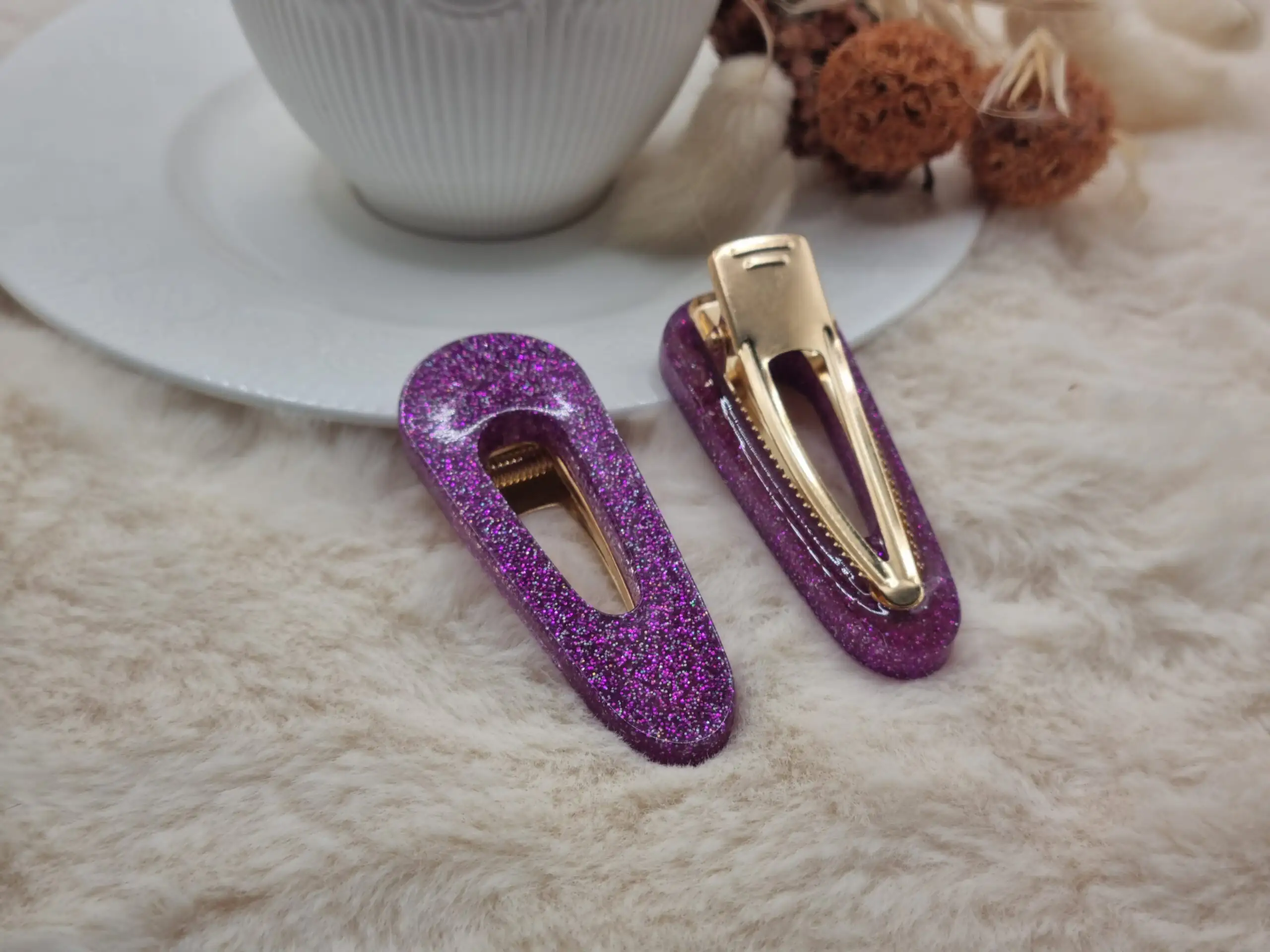 ✨ Barrette Cheveux Triangle Arrondie – Image 3
