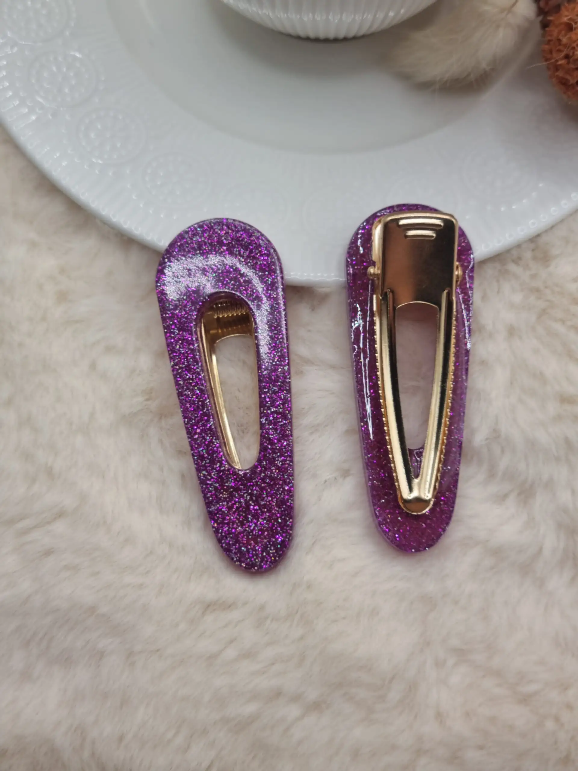 ✨ Barrette Cheveux Triangle Arrondie – Image 2