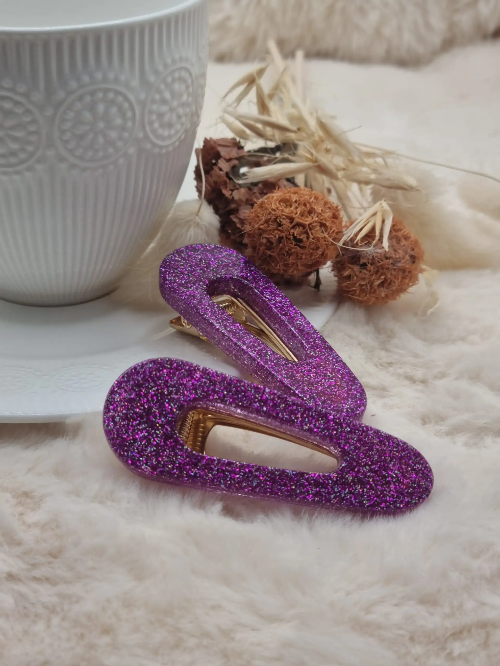 ✨ Barrette Cheveux Triangle Arrondie