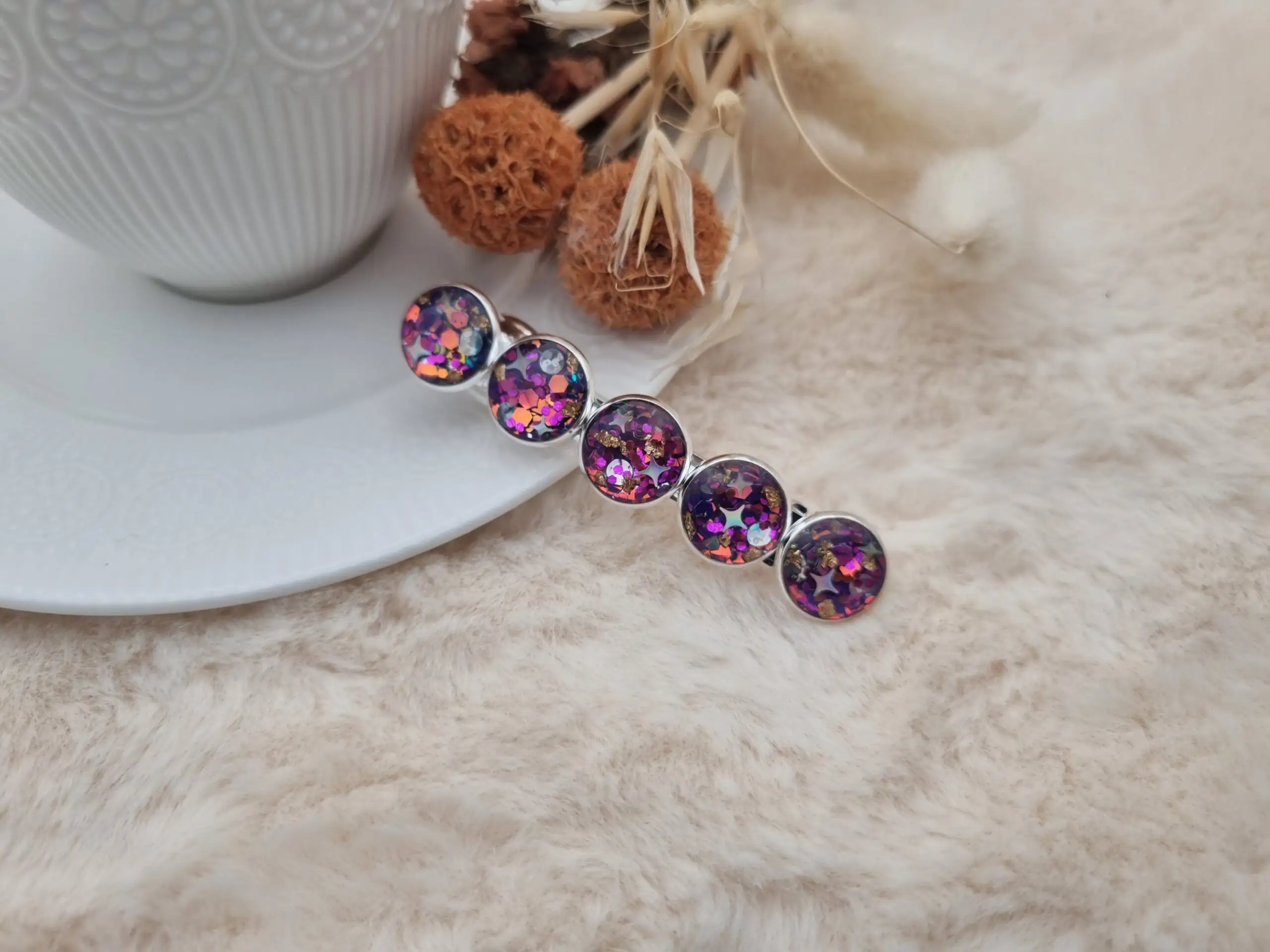 🌟 Barrette 5 Ronds - Un Accessoire Élégant pour Sublimer Votre Coiffure 🌟