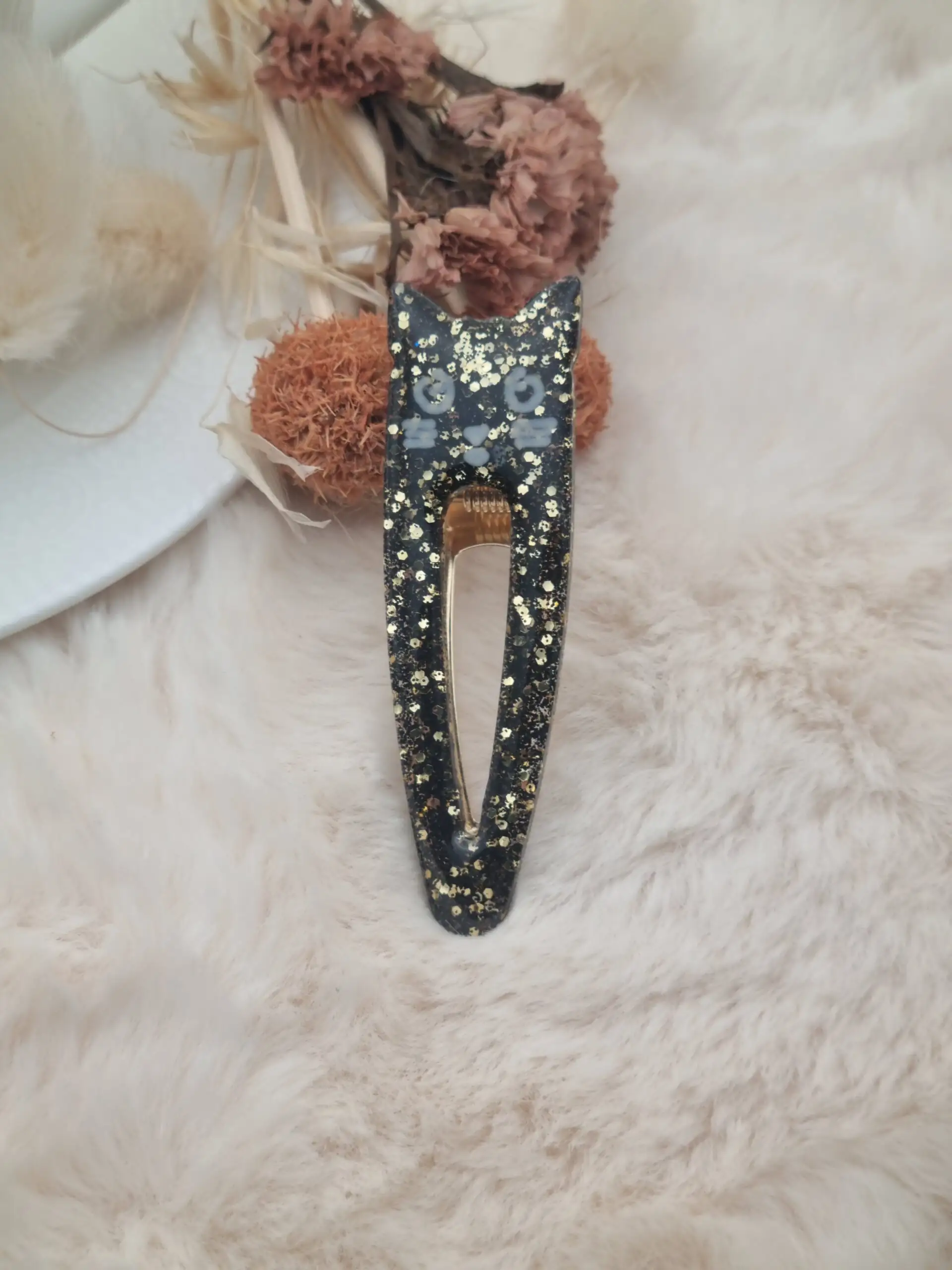 Barrette Fantaisie Tête de Chat pour Enfant 🐱 – Image 2
