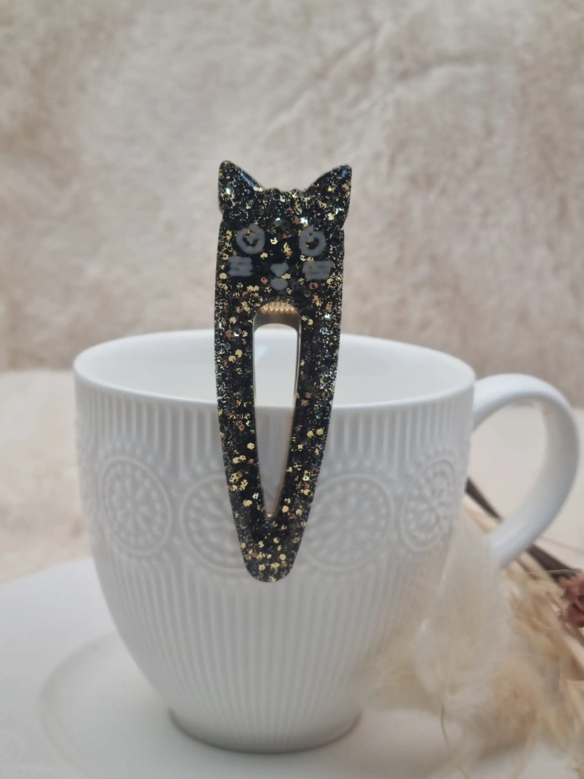 Barrette Fantaisie Tête de Chat pour Enfant 🐱 – Image 3