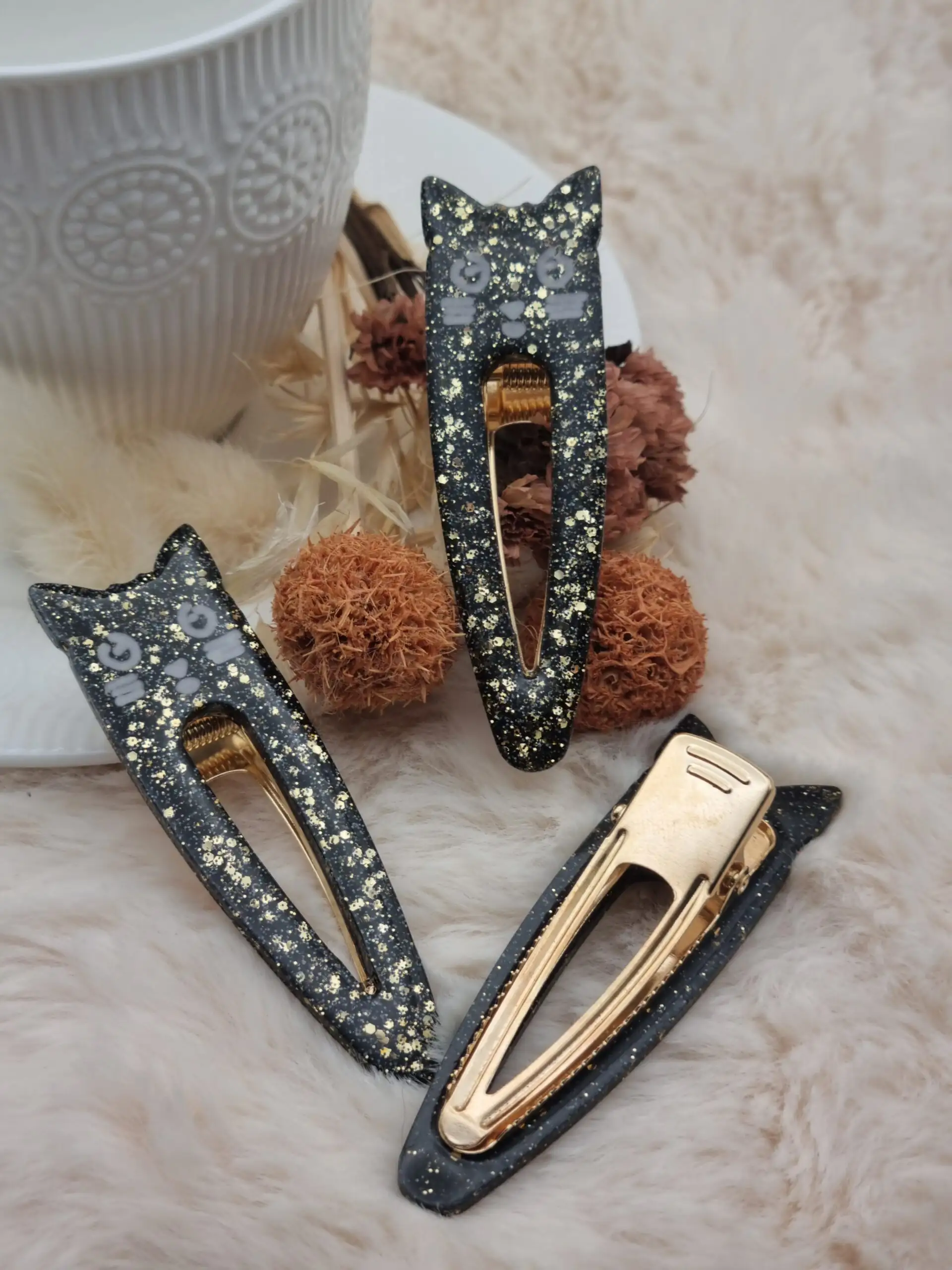 Barrette Fantaisie Tête de Chat pour Enfant 🐱 – Image 4