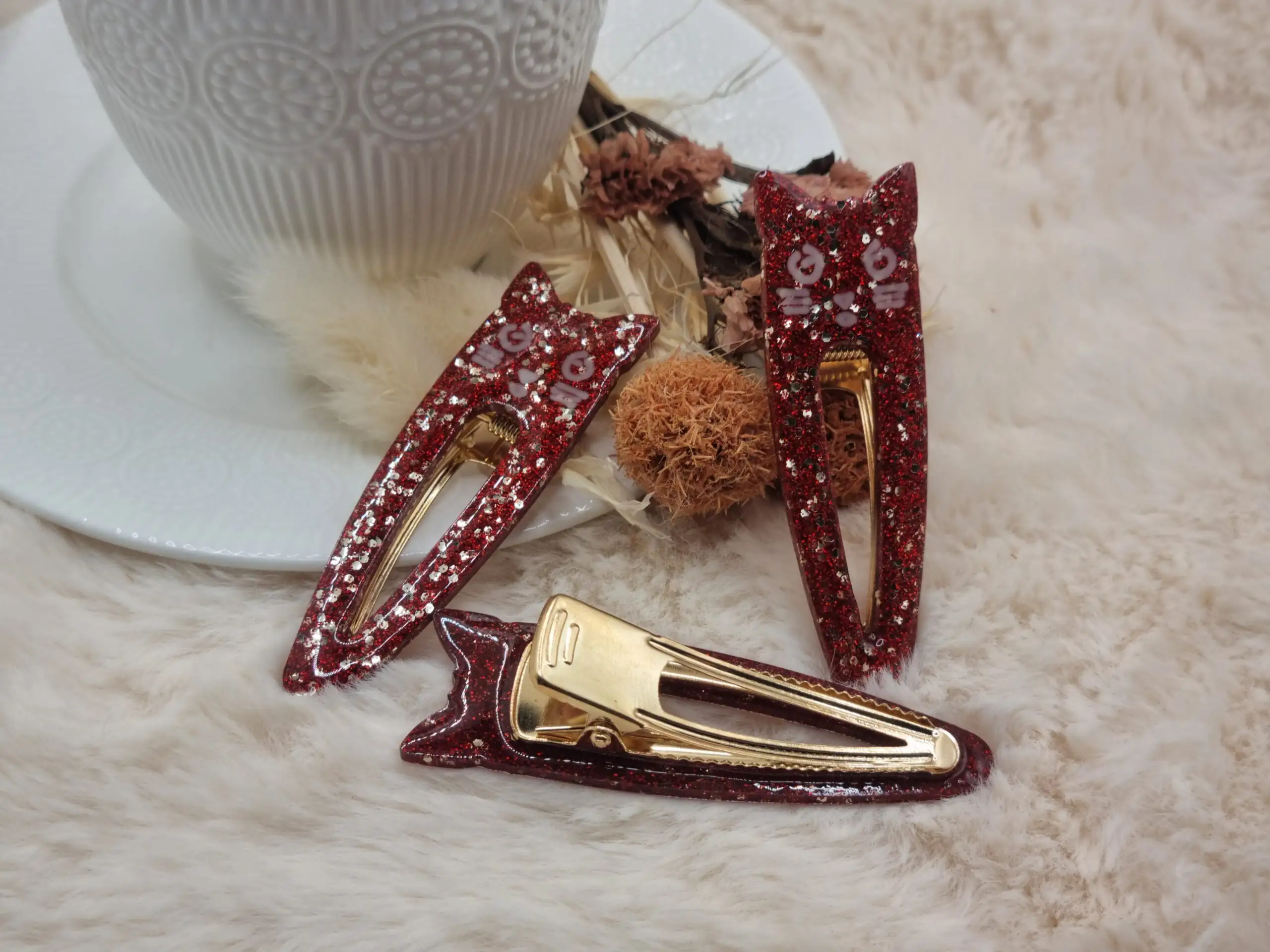 Barrette Fantaisie Tête de Chat pour Enfant 🐱 – Image 2