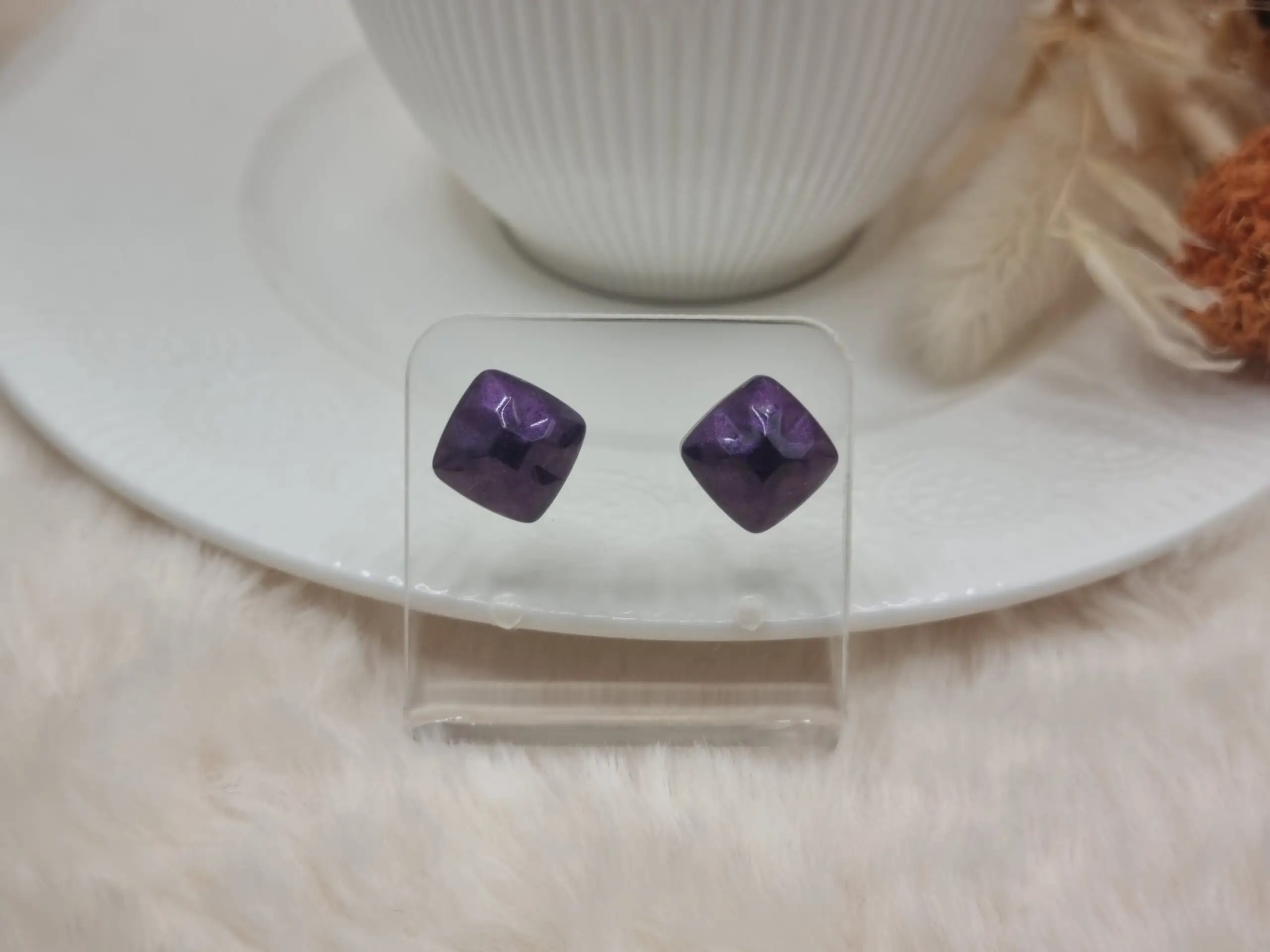 🌟 Puces d’oreilles à facettes - Élégance discrète 🌟