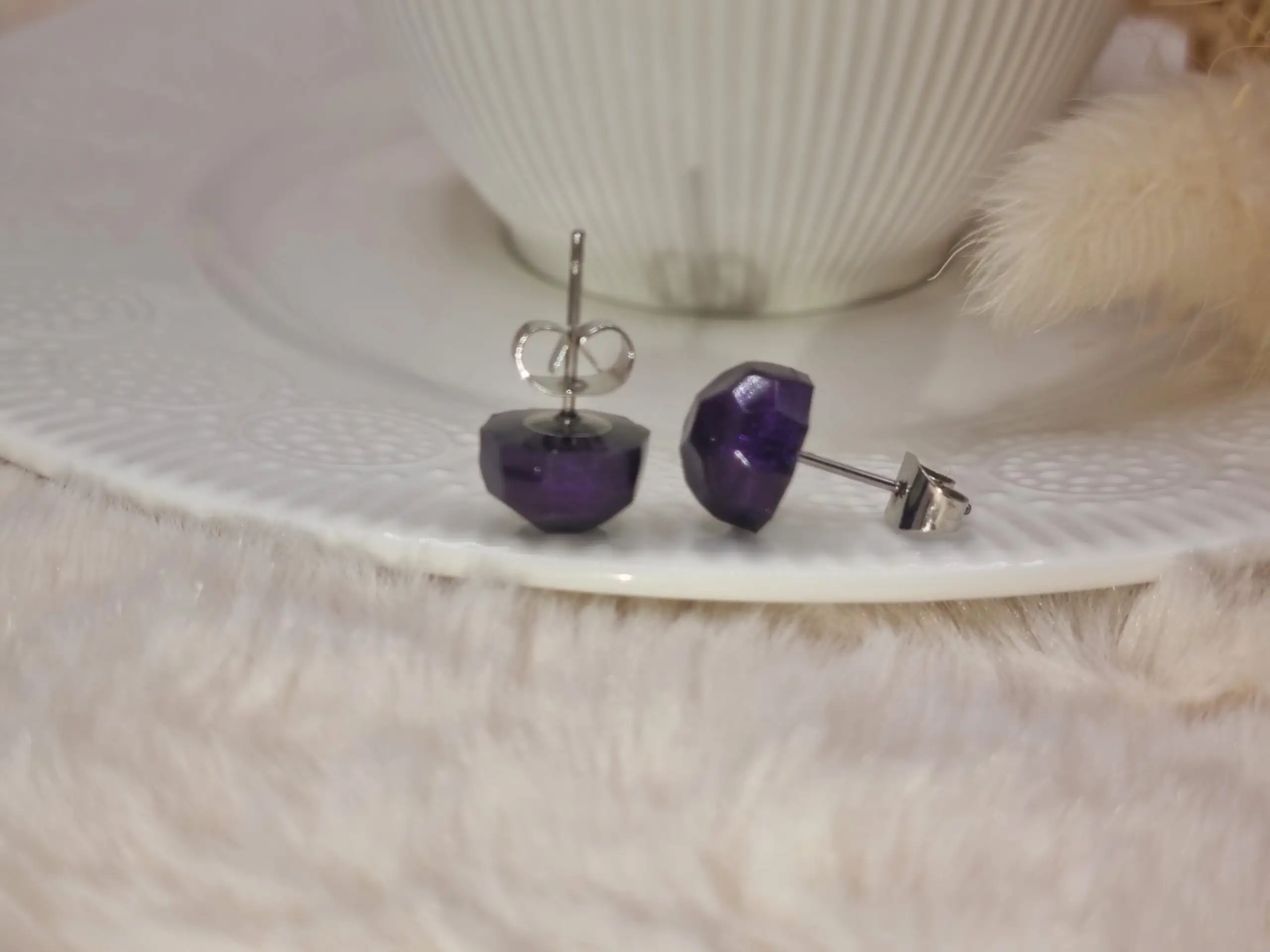🌟 Puces d’oreilles à facettes - Élégance discrète 💎 – Image 2