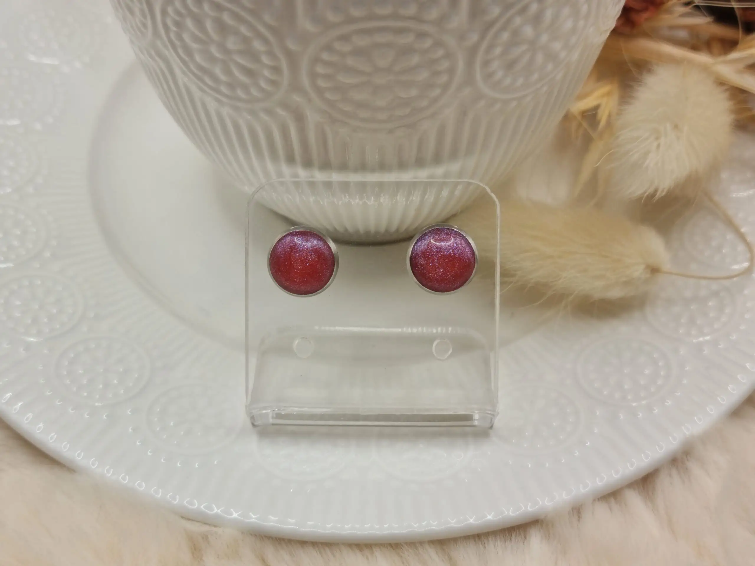 ✨ Boucles d'oreilles Cabochons - L'élégance discrète à porter au quotidien ! ✨ – Image 2