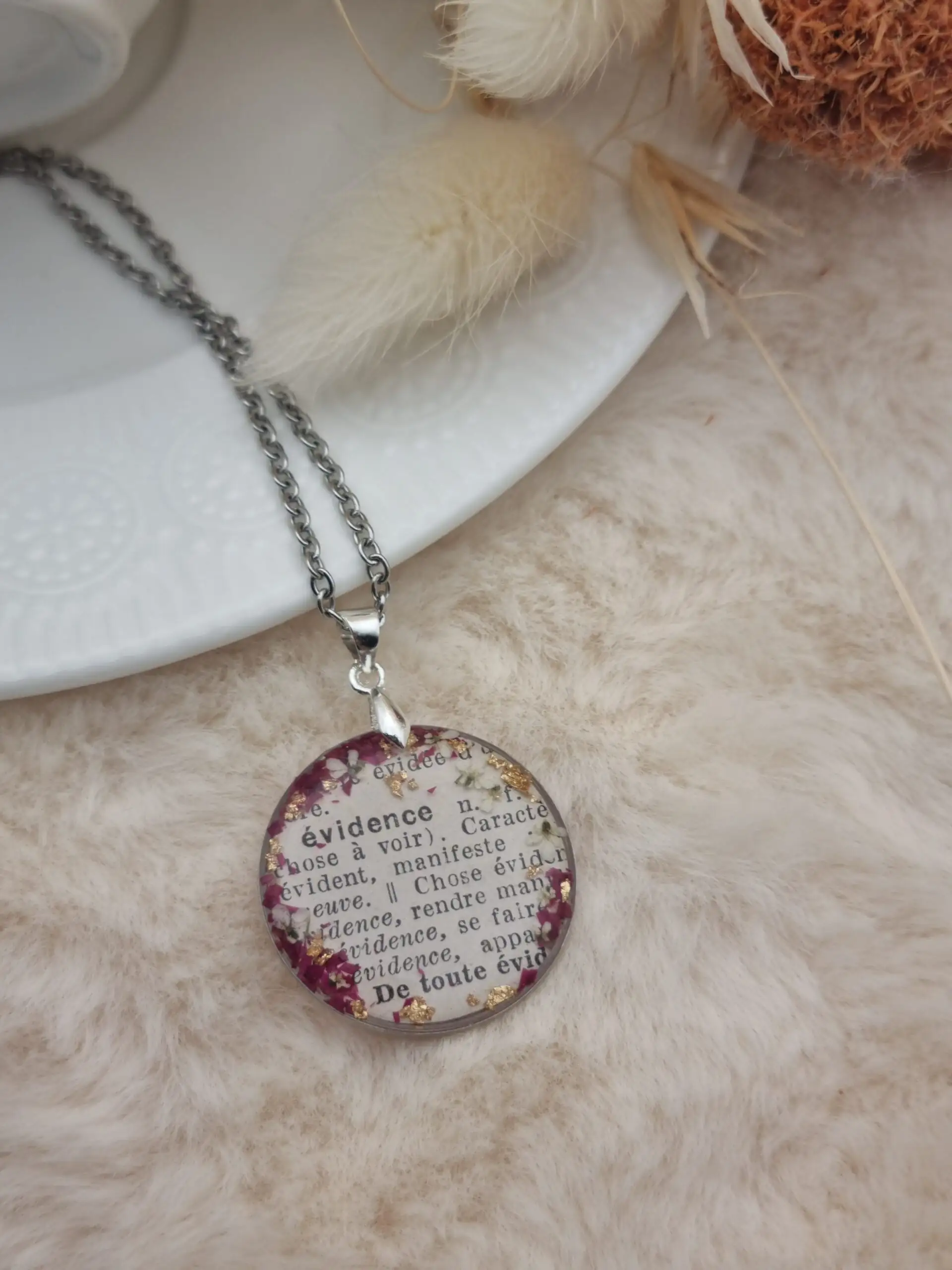 🌸 Pendentifs Poétiques - Mots Doux - Evidence 🌸 – Image 2