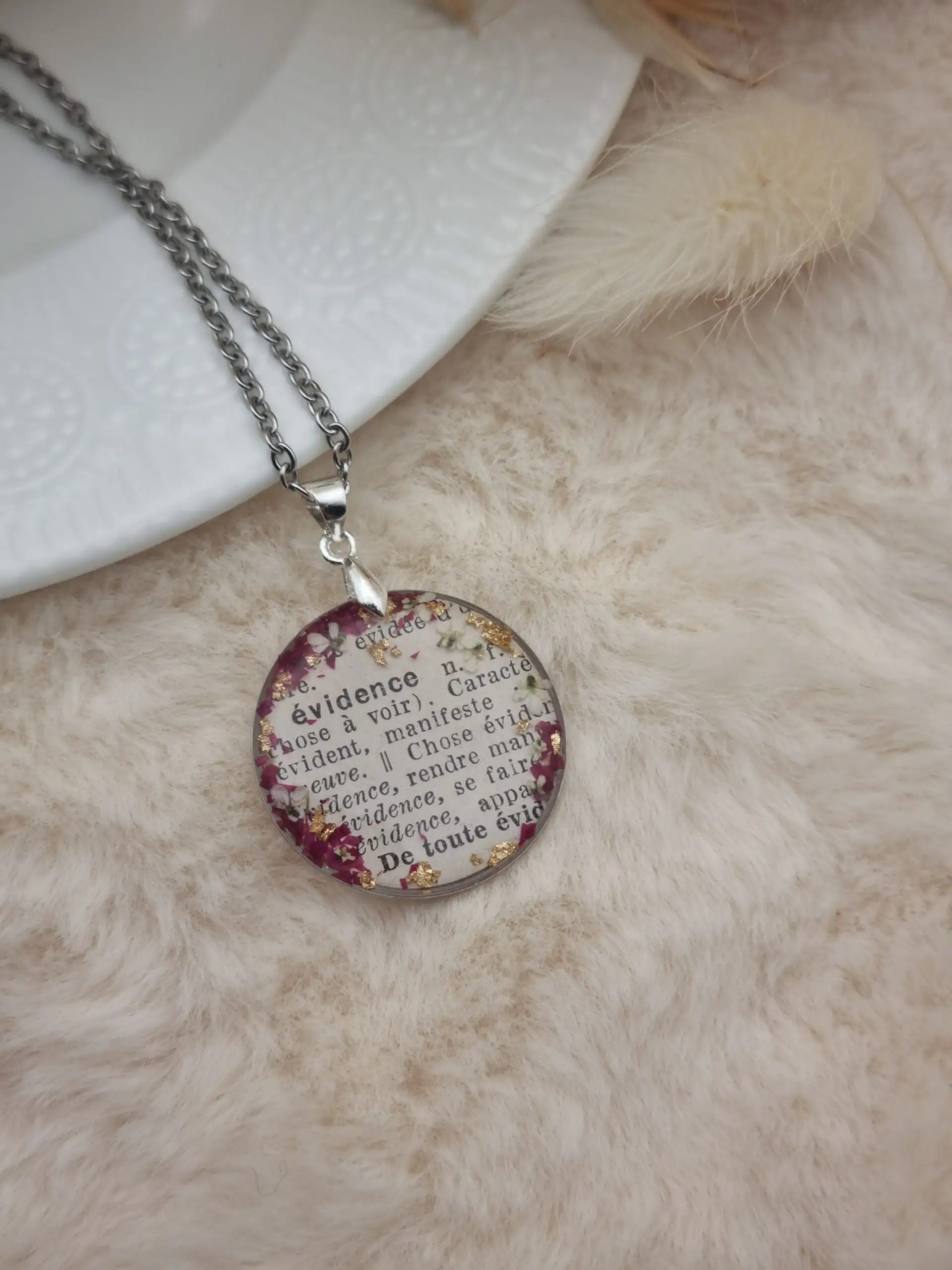 🌸 Pendentifs Poétiques - Mots Doux - Evidence 🌸 – Image 3