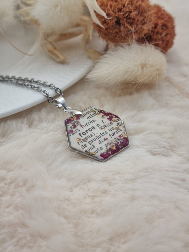 🌸 Pendentifs Poétiques - Mots Doux - Force 🌸 – Image 2
