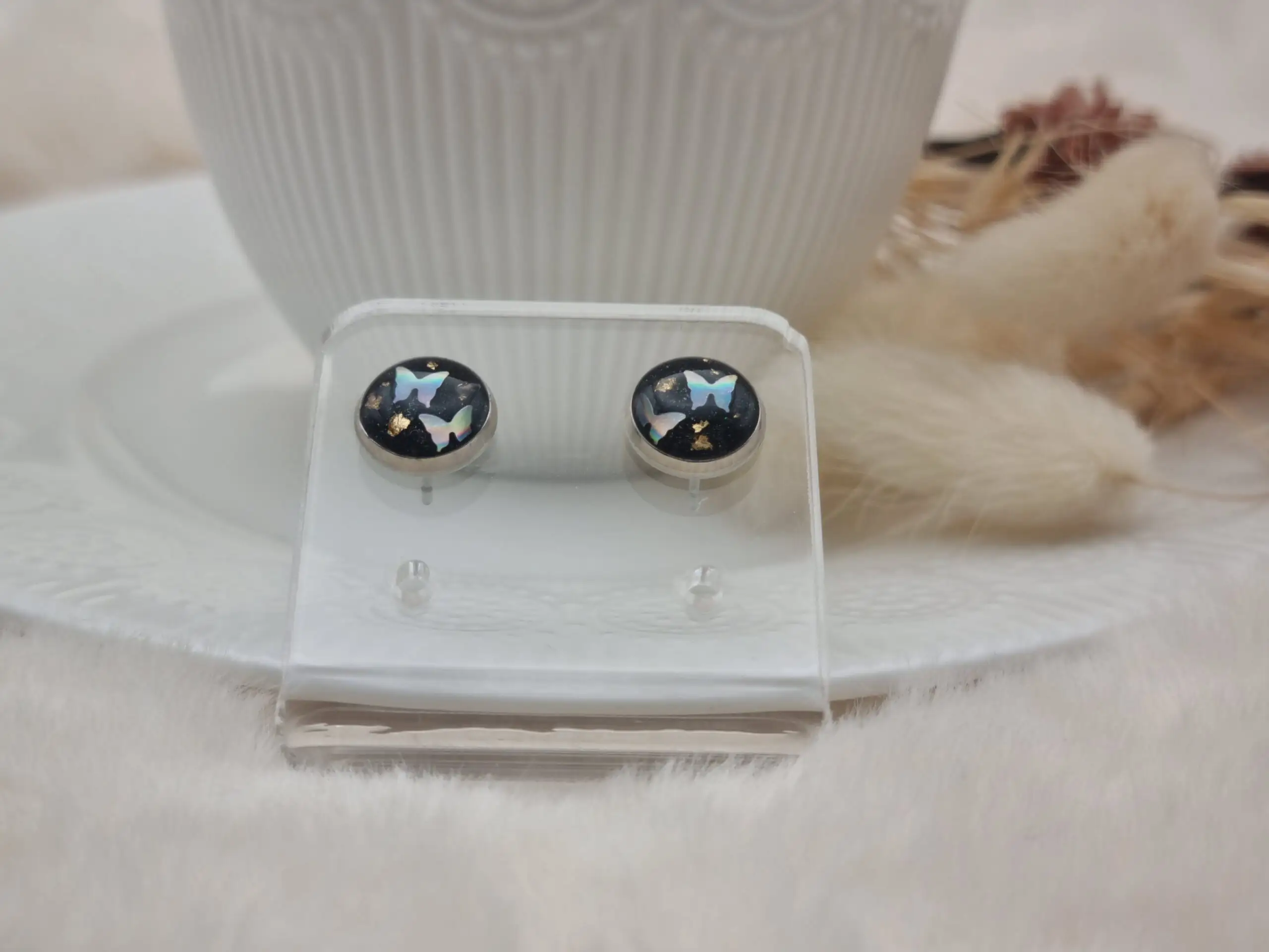 ✨ Boucles d'oreilles Cabochons - L'élégance discrète à porter au quotidien ! ✨ – Image 2