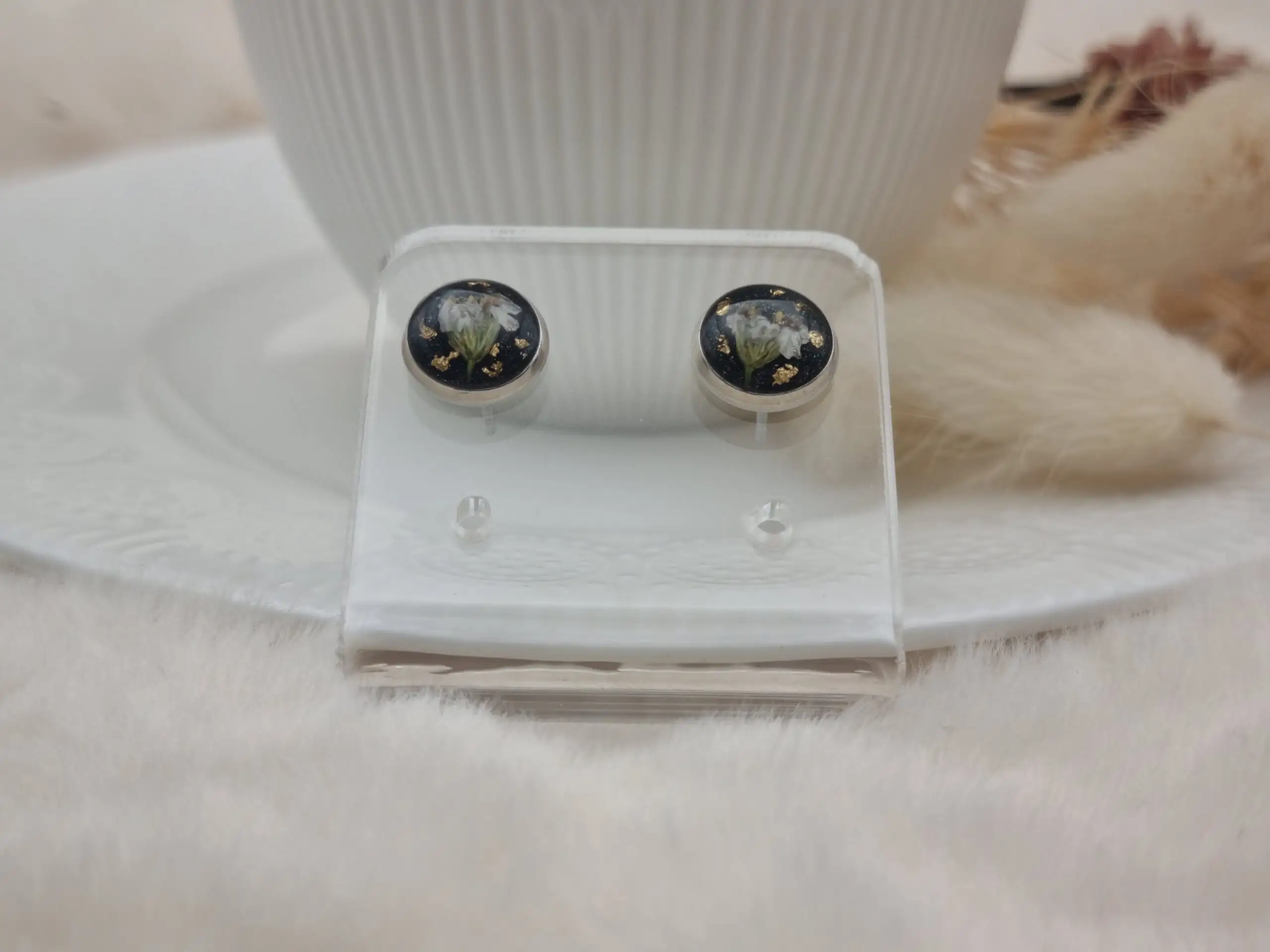 ✨ Boucles d'oreilles Cabochons - L'élégance discrète à porter au quotidien ! ✨ – Image 2