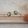 Bracelet réglable en Acier Inoxydable - Double Cabochons 🌟