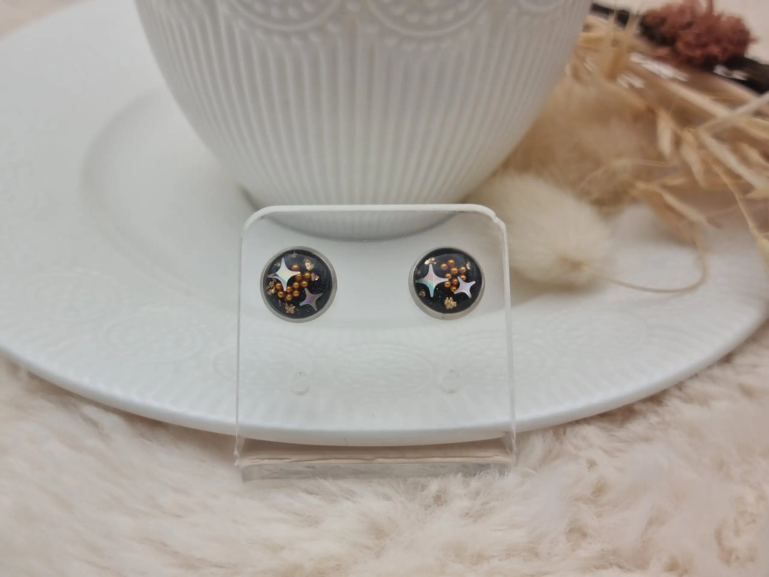 ✨ Boucles d'oreilles Cabochons - L'élégance discrète à porter au quotidien ! ✨ – Image 2