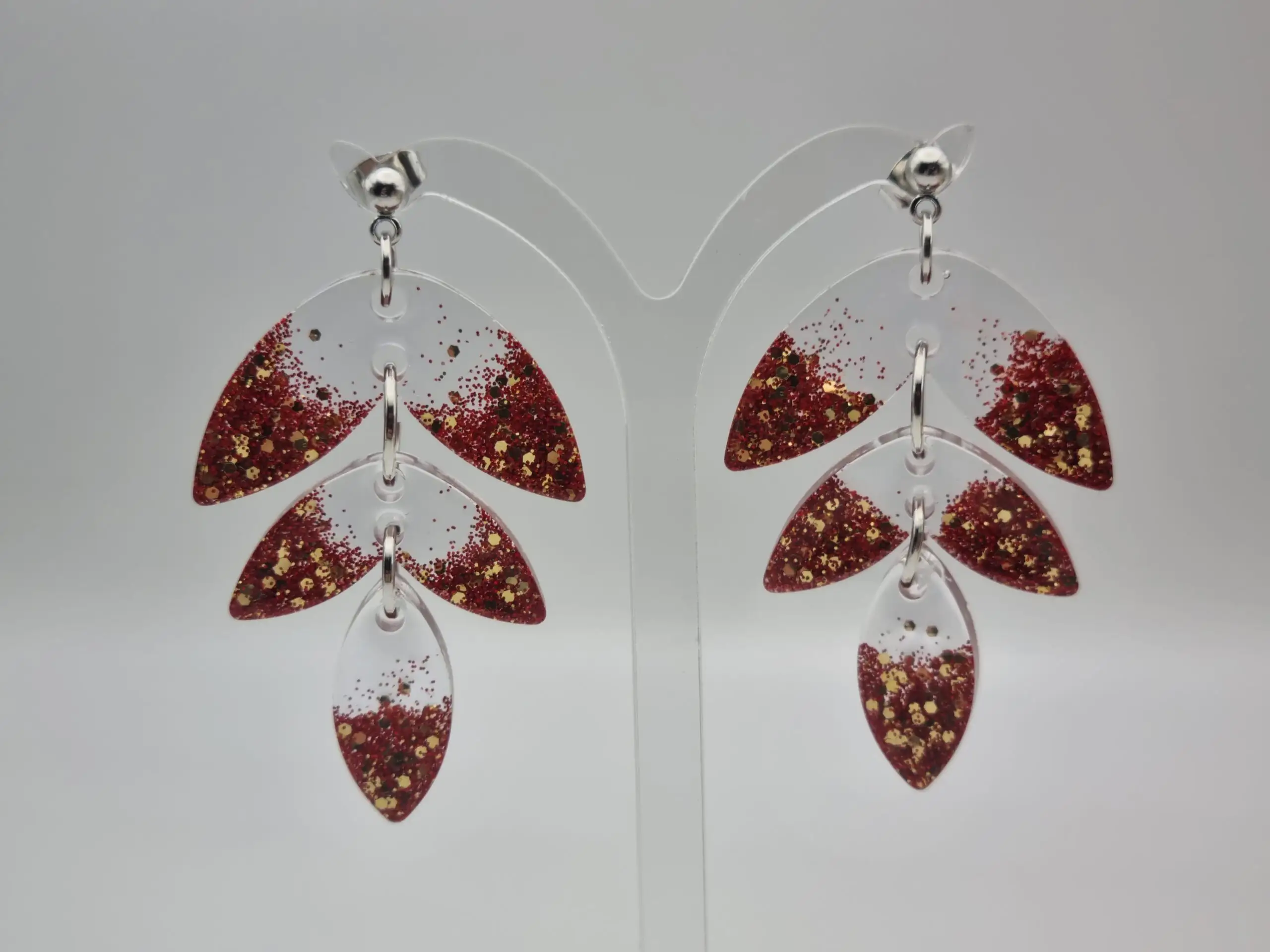 💫 Boucles d’oreilles pendantes articulées – L'élégance en mouvement ! 💫 – Image 2