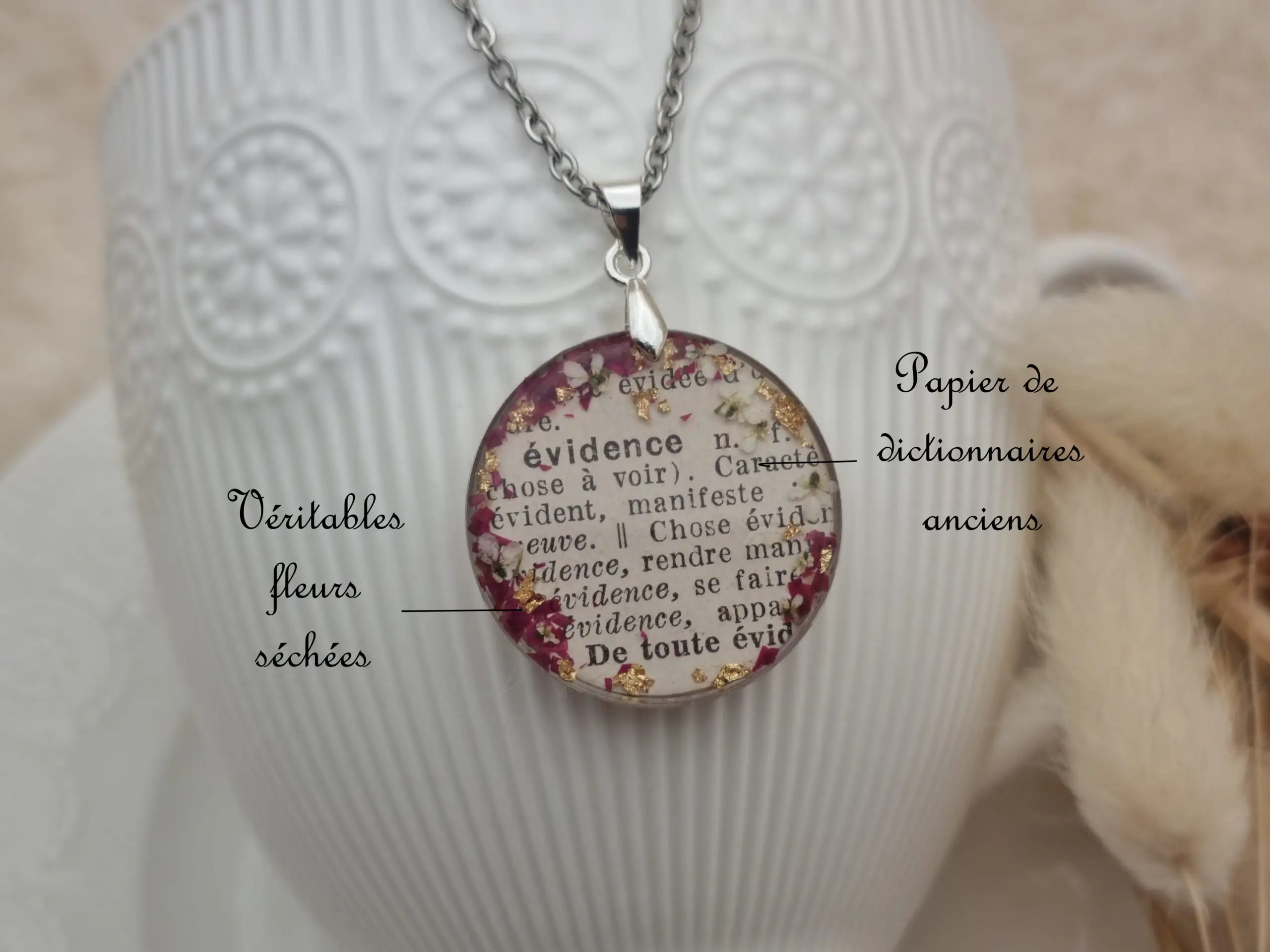 🌸 Pendentifs Poétiques - Mots Doux - Evidence 🌸 – Image 4