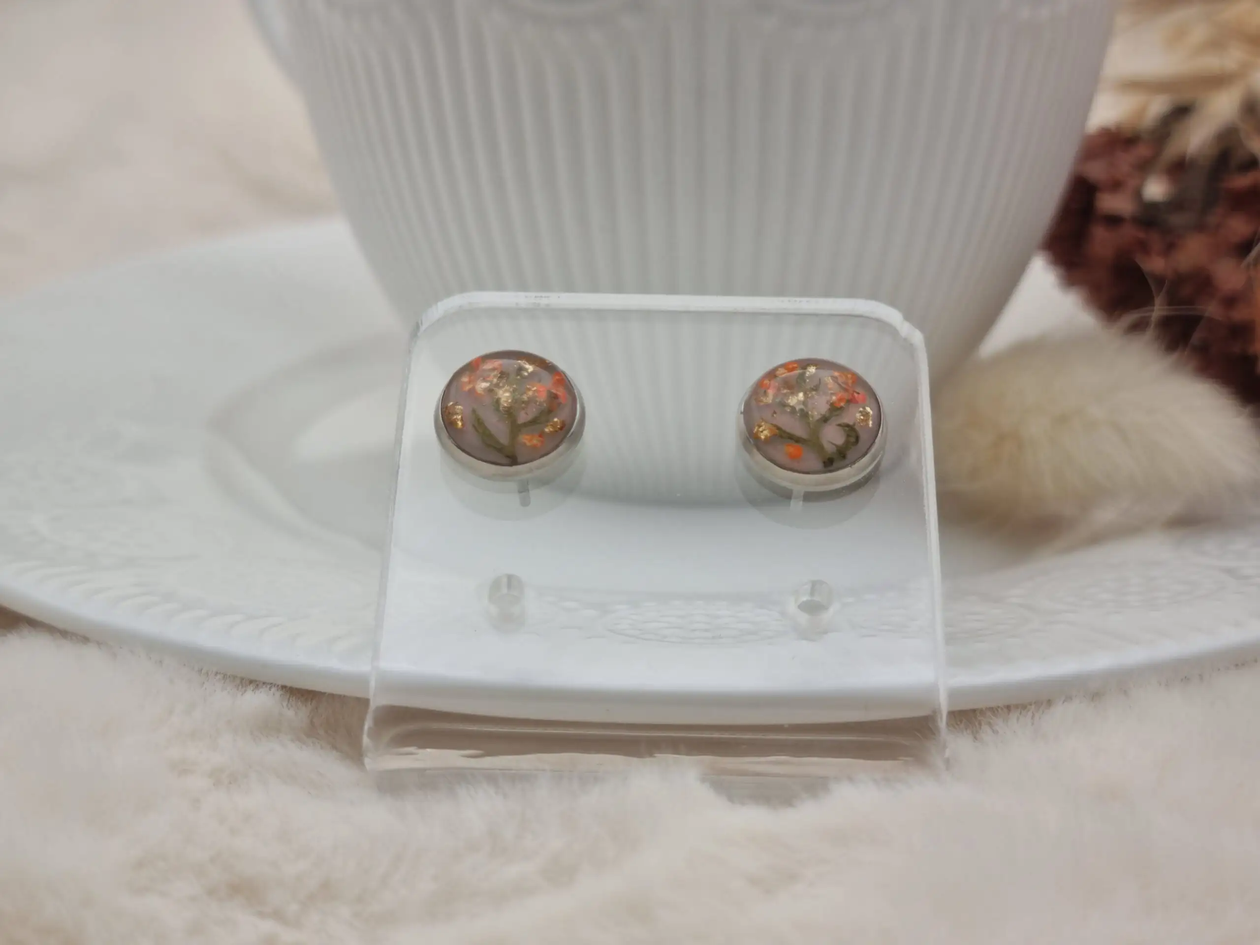 ✨ Boucles d'oreilles Cabochons - L'élégance discrète à porter au quotidien ! ✨ – Image 3