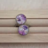 ✨ Bague Deux Cabochons, Réglable en Résine et Acier – Élégance Unique pour Vos Mains ! ✨