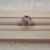 ✨ Bague Cabochon Réglable en Résine et Acier – Élégance Unique pour Vos Mains ! ✨