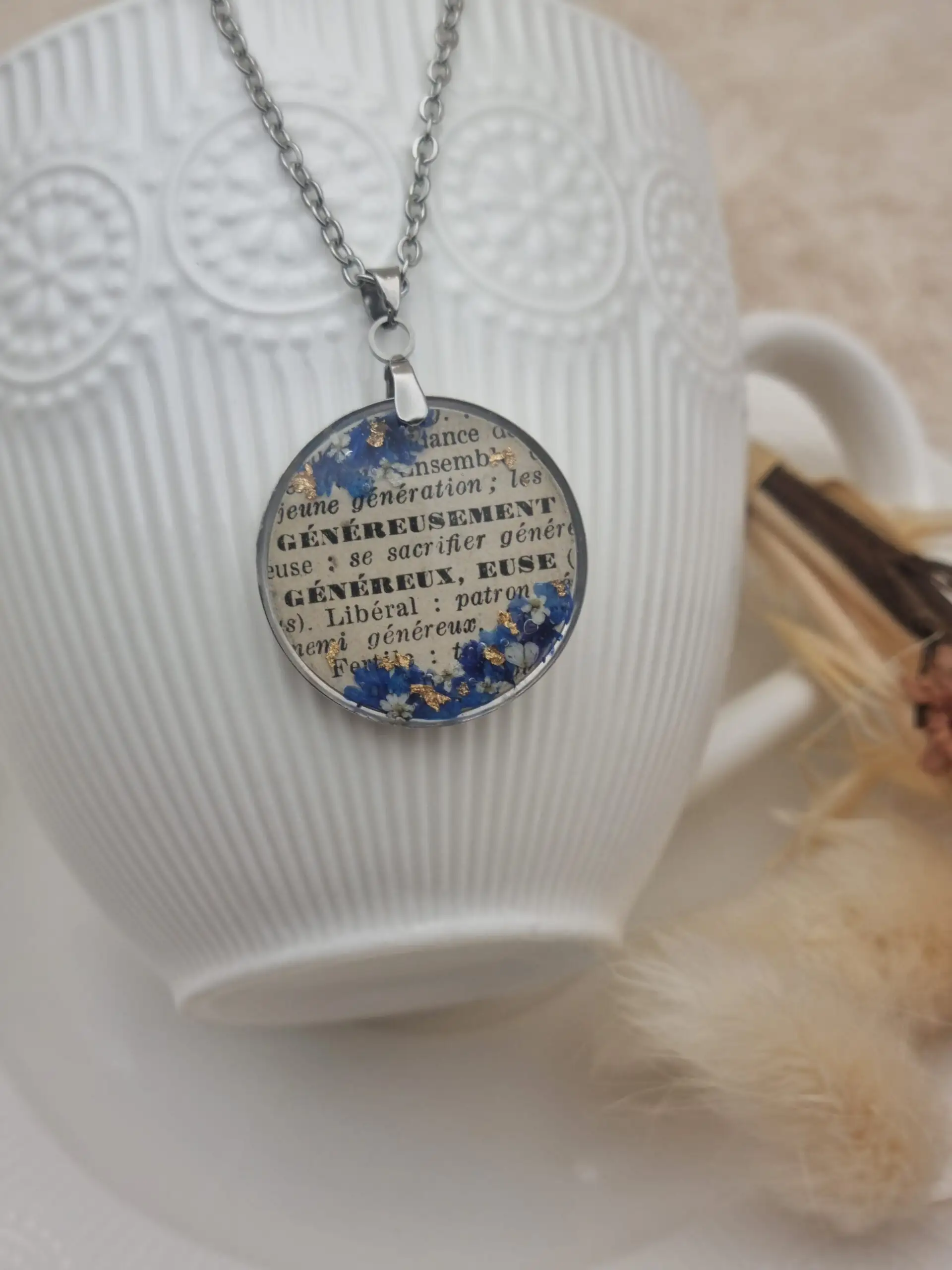 🌸 Pendentifs Poétiques - Mots Doux - Généreux-euse 🌸 – Image 2