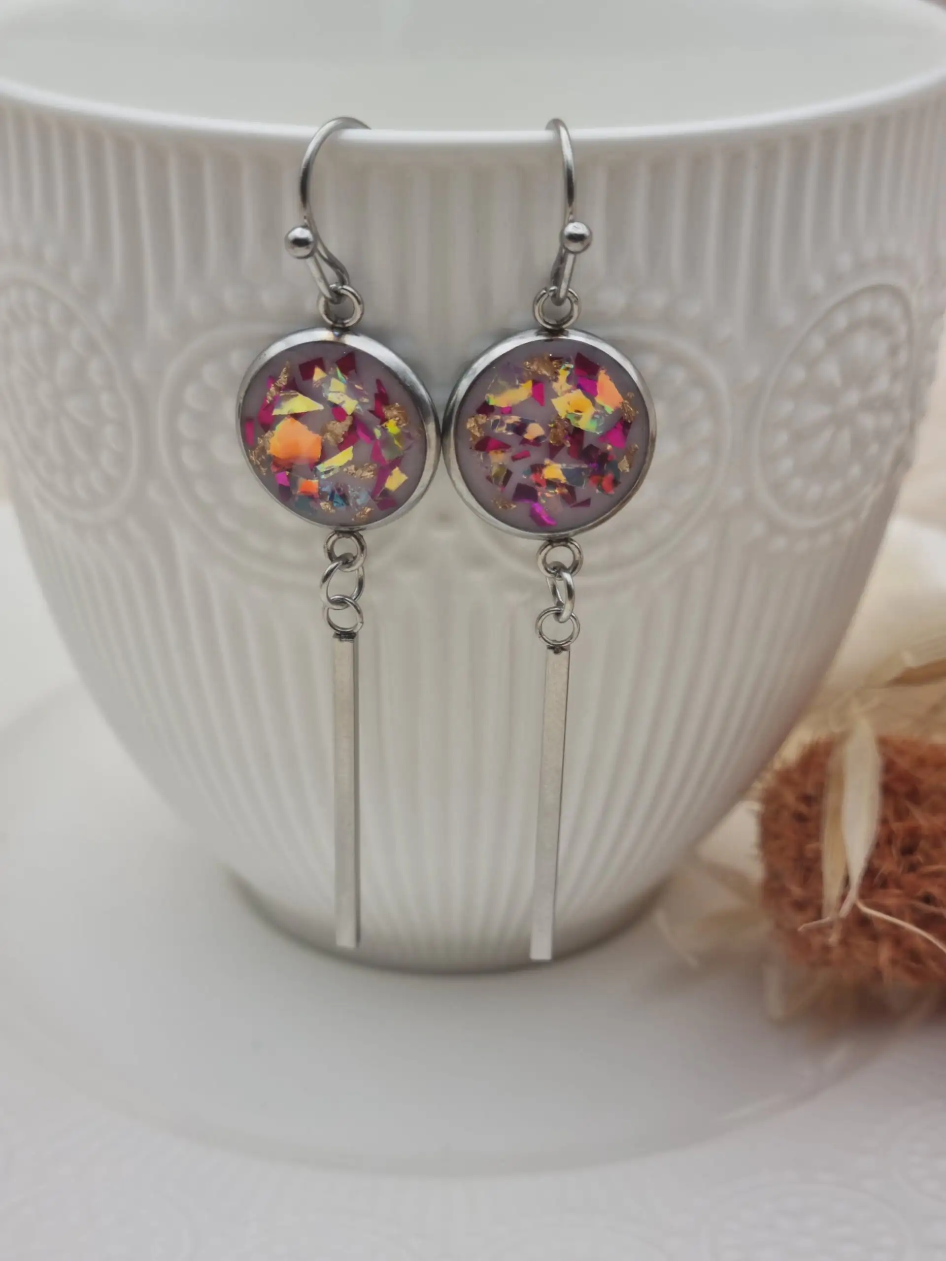 ✨ Boucles d'oreilles Cabochons Pendantes - L'élégance discrète à porter au quotidien ! ✨