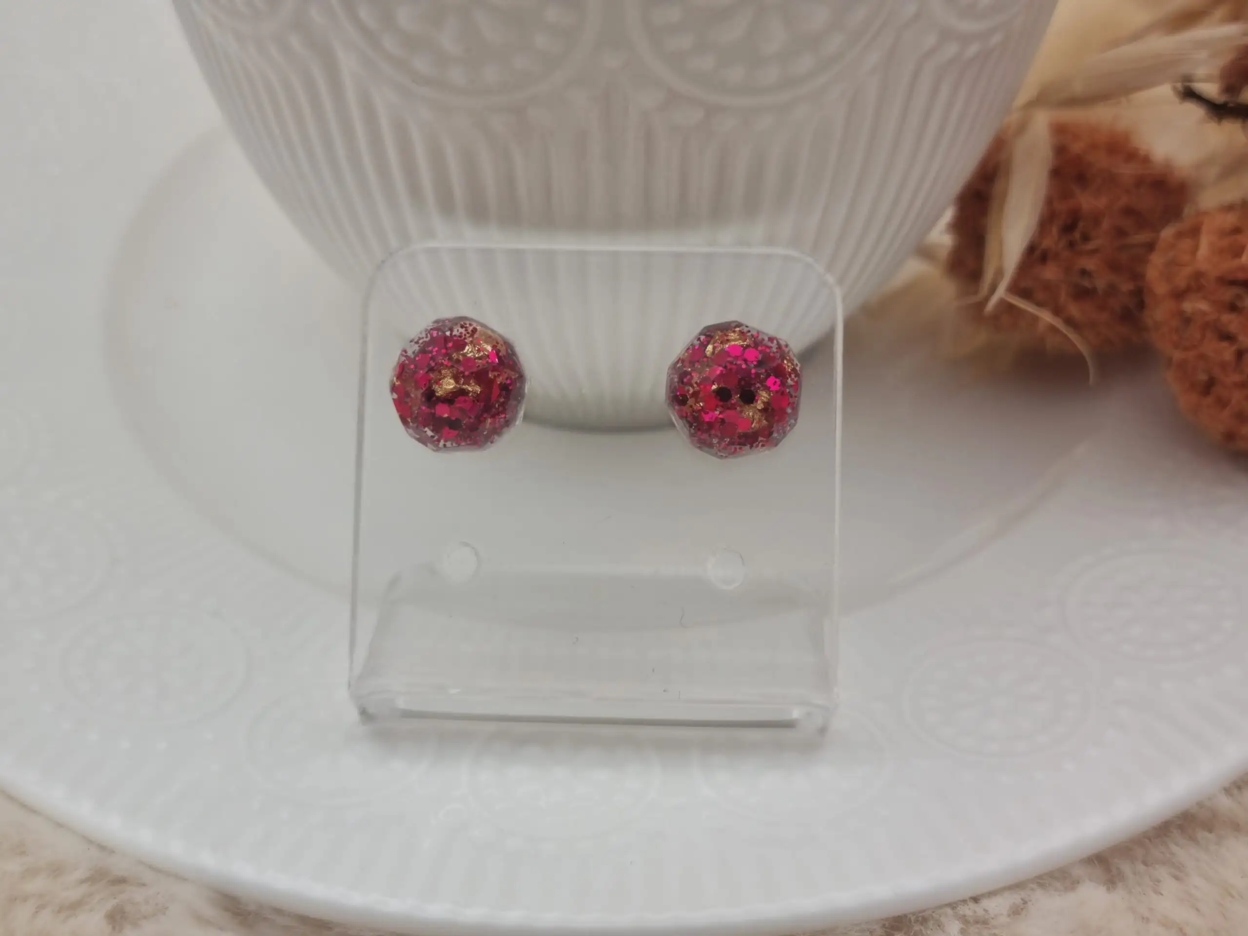 🌟 Puces d’oreilles à facettes - Élégance discrète 💎