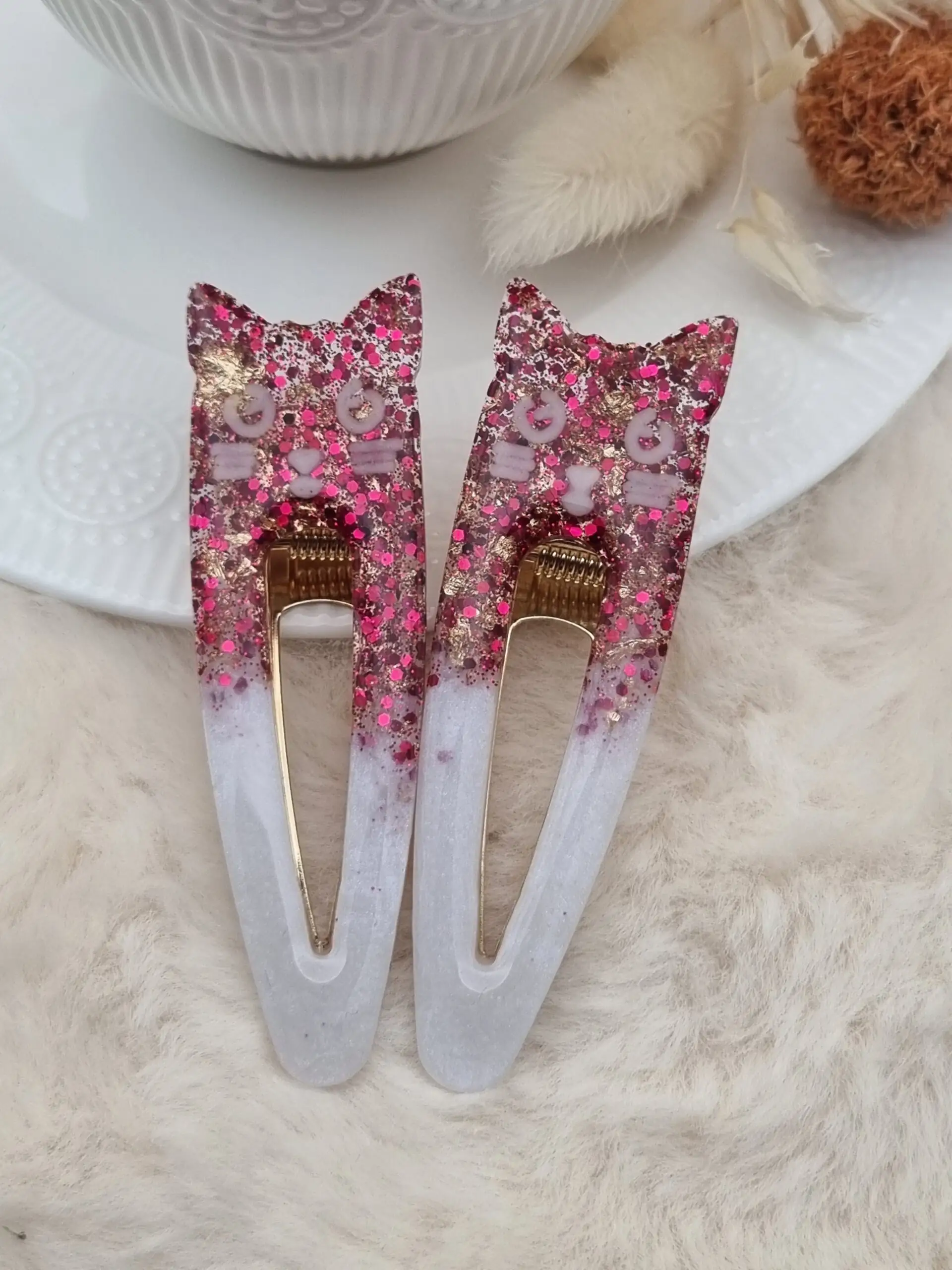 Barrette Fantaisie Tête de Chat pour Enfant 🐱 – Image 2
