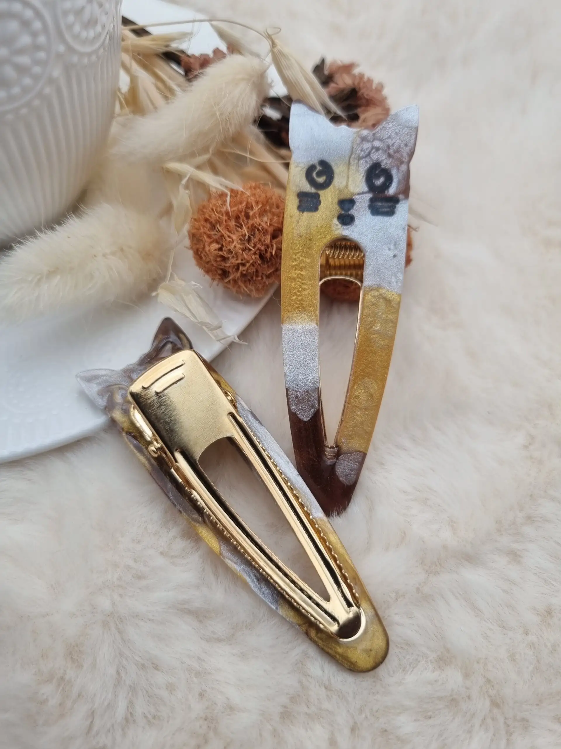 Barrette Fantaisie Tête de Chat pour Enfant 🐱 – Image 2