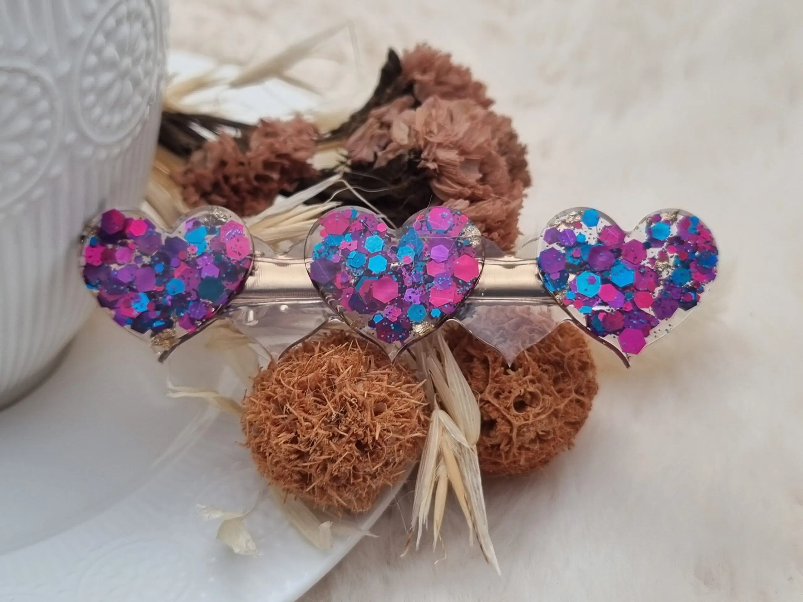 🎀 Pince "Cœurs" : Élégance et Douceur 💕
