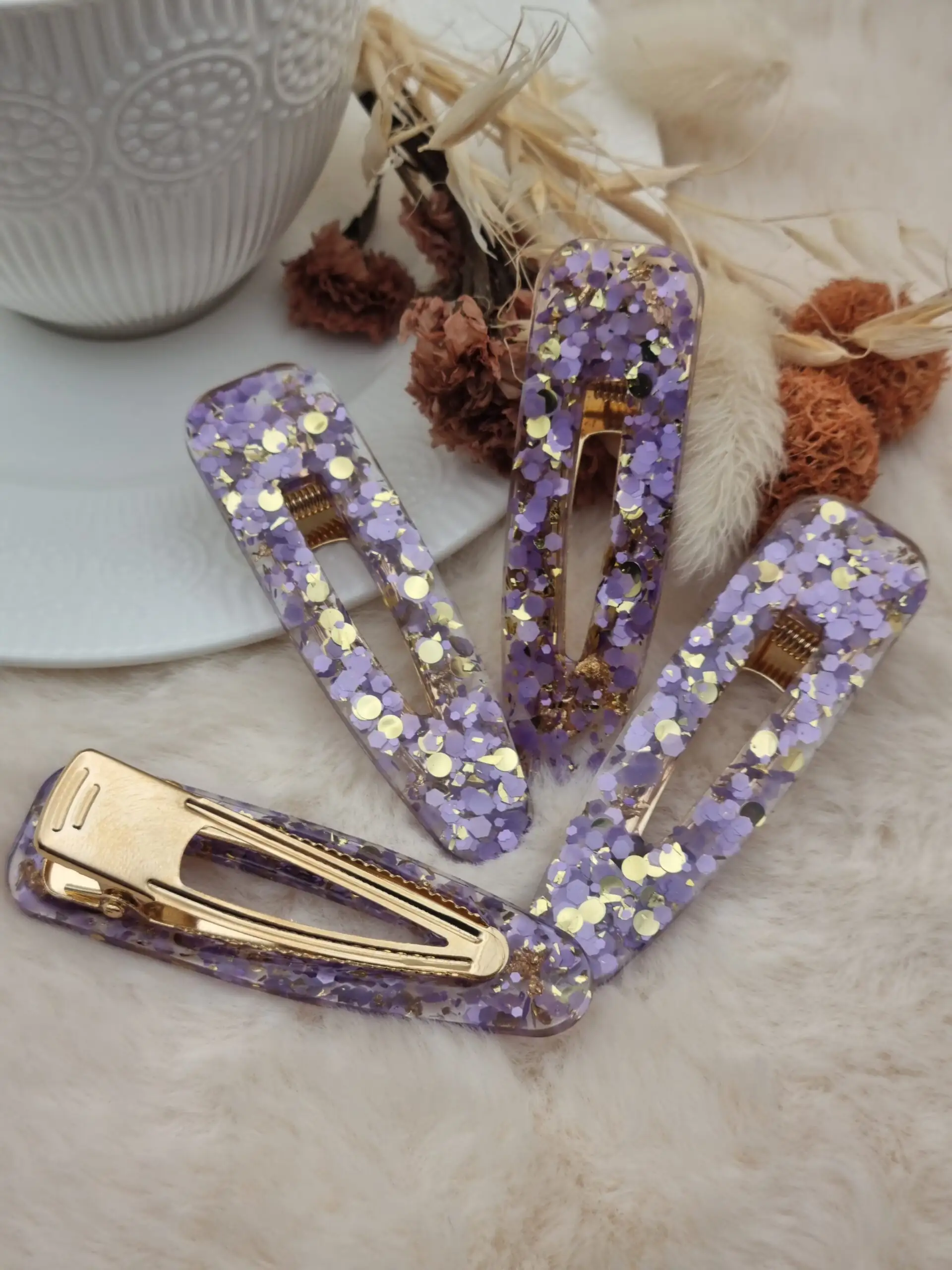 ✨ Barrette Cheveux Triangle Arrondie – Image 2