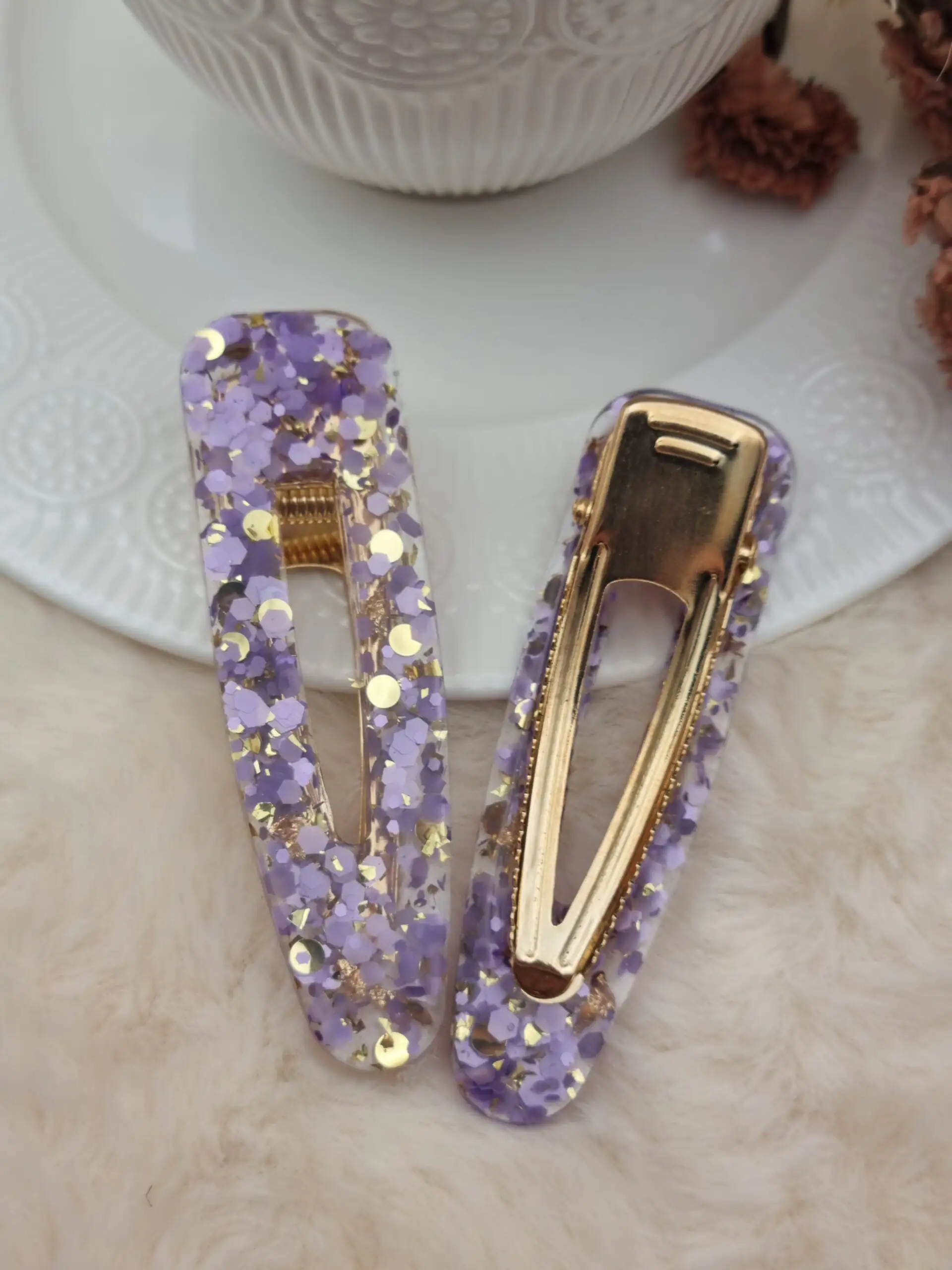✨ Barrette Cheveux Triangle Arrondie – Image 3