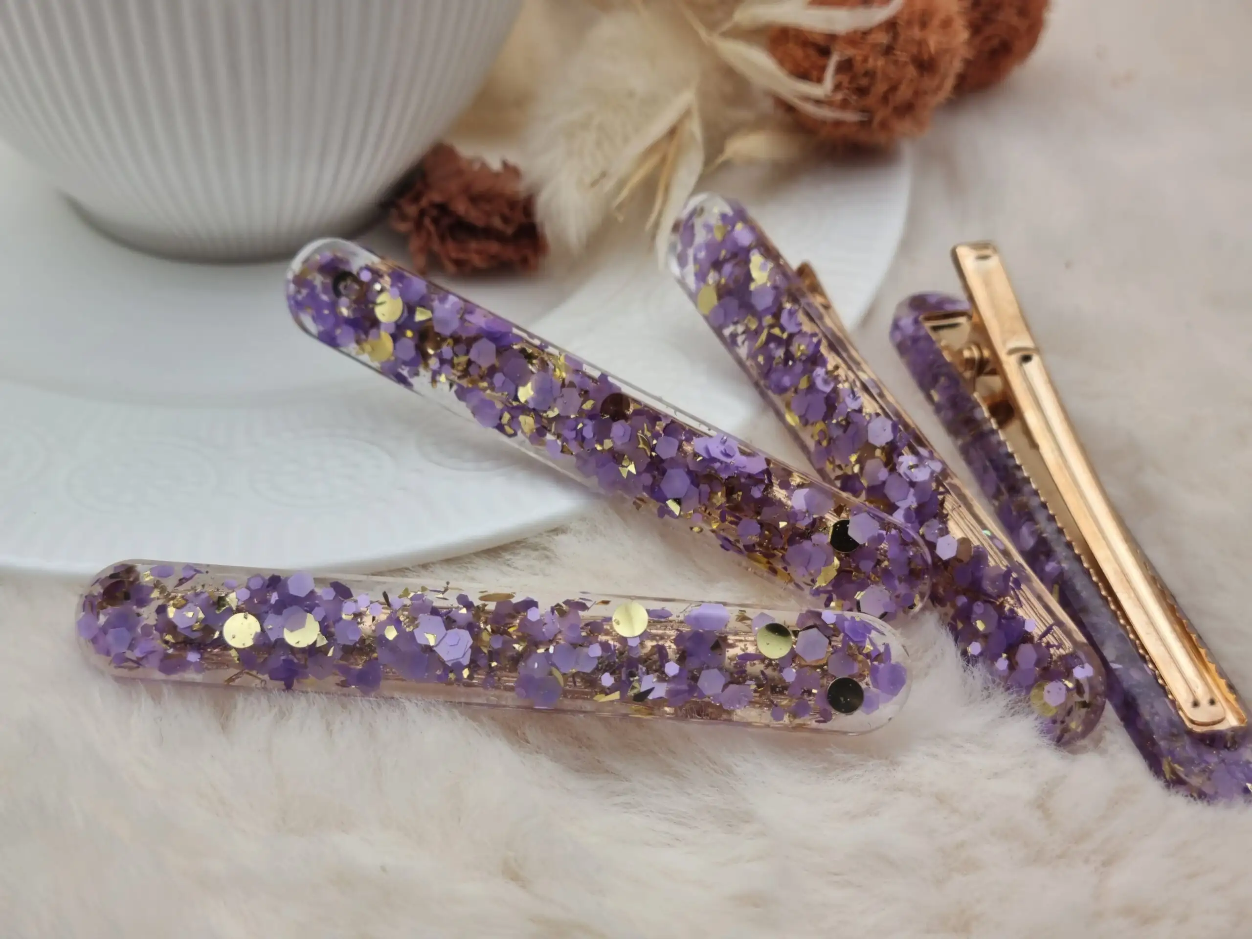 🌈 Barrette cheveux : rectangle fin arrondi 🌈
