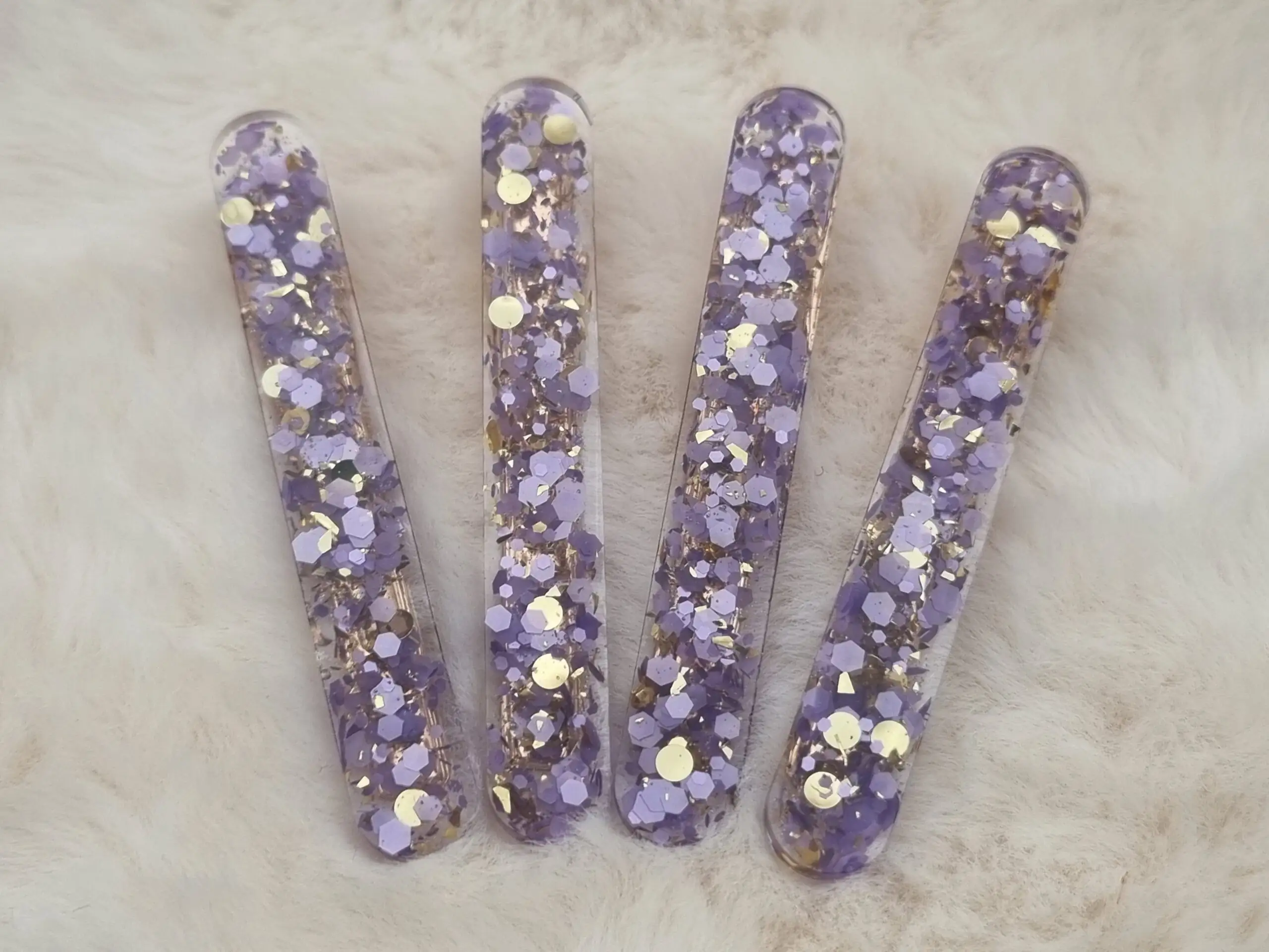 🌈 Barrette cheveux : rectangle fin arrondi 🌈 – Image 2