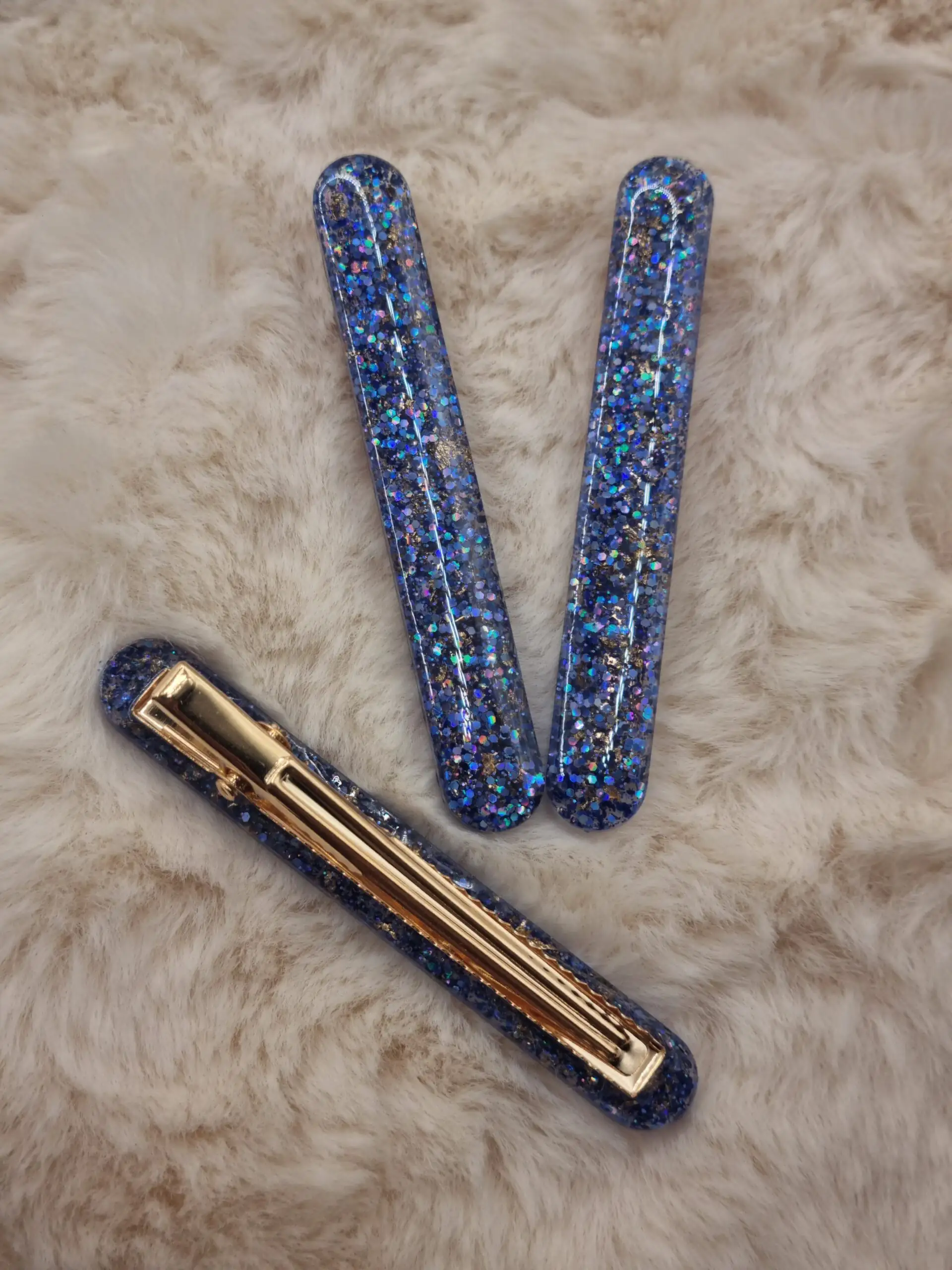 🌈 Barrette cheveux : rectangle fin arrondi 🌈 – Image 2