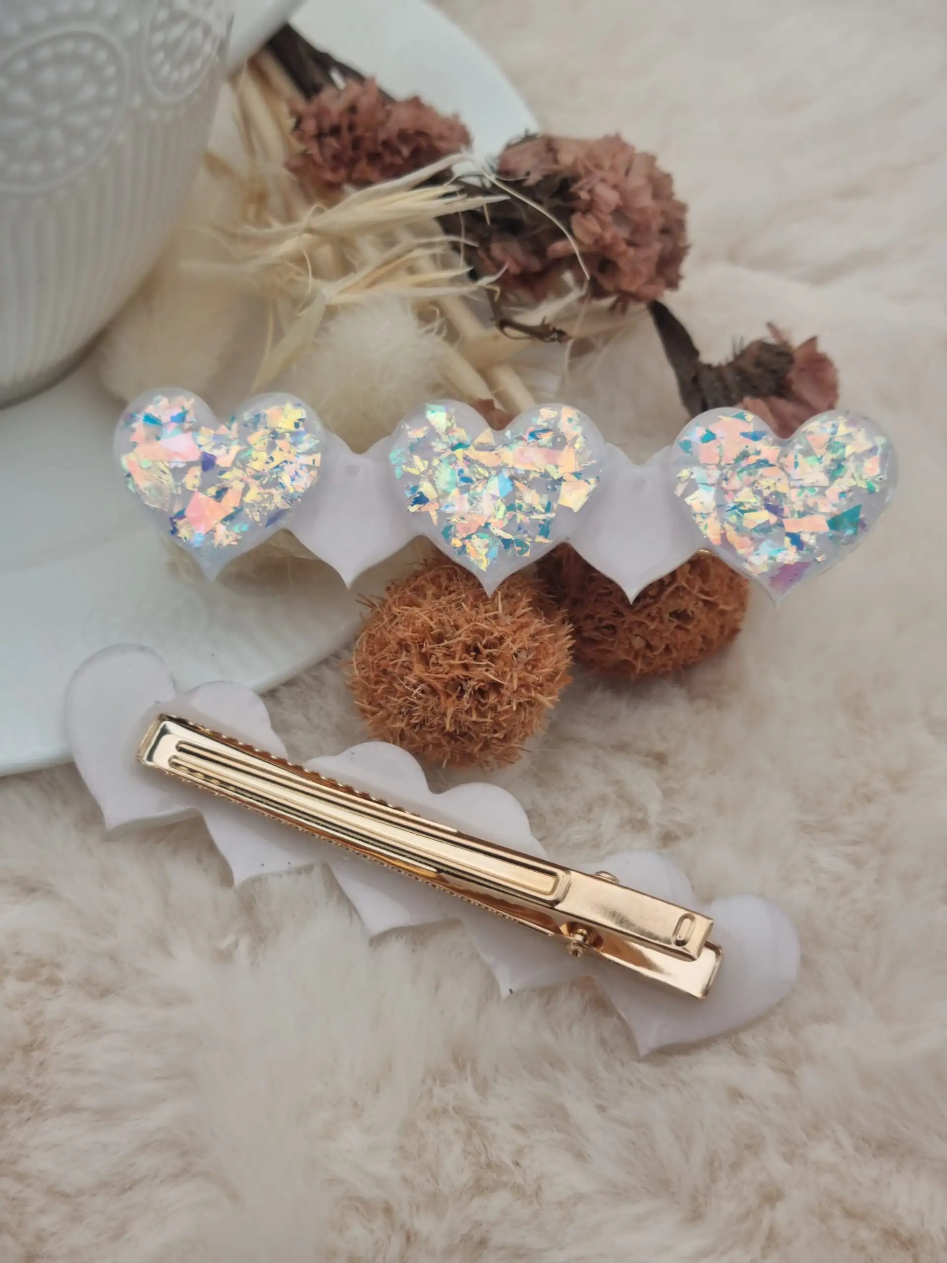 🎀 Pince "Cœurs" : Élégance et Douceur 💕