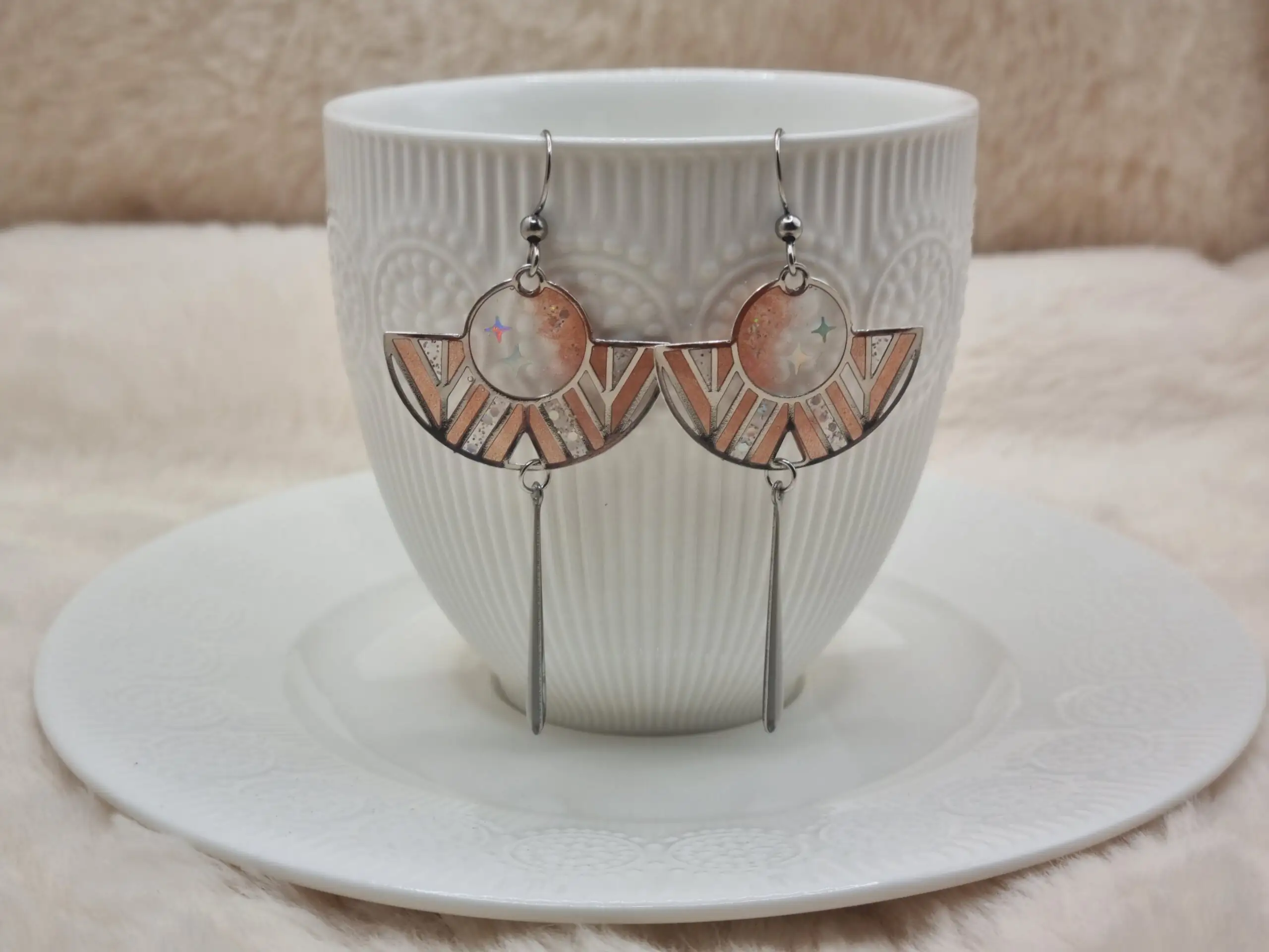 🌸 Boucles d’Oreilles Éventails 🌸 – Image 6