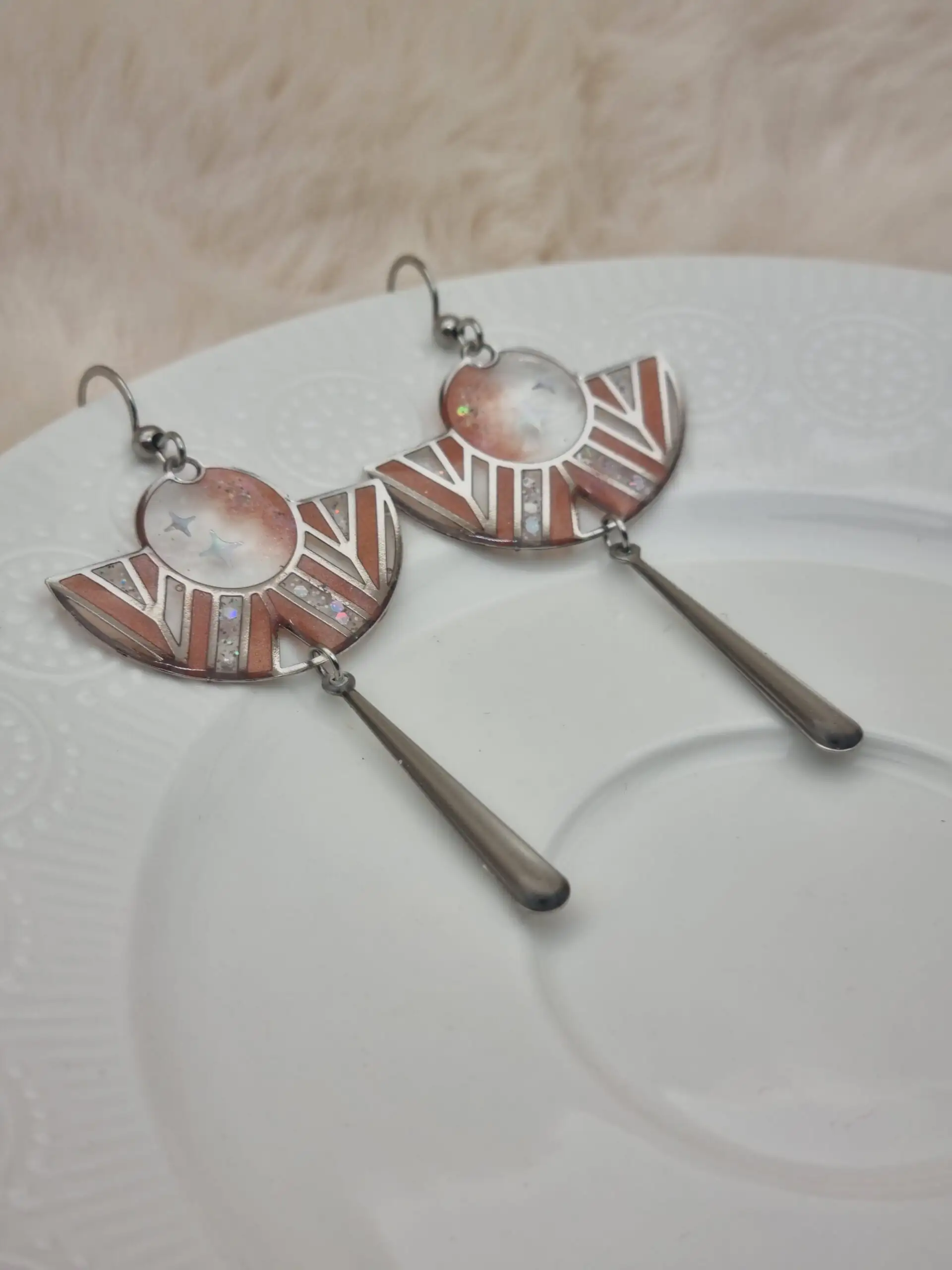 🌸 Boucles d’Oreilles Éventails 🌸 – Image 4